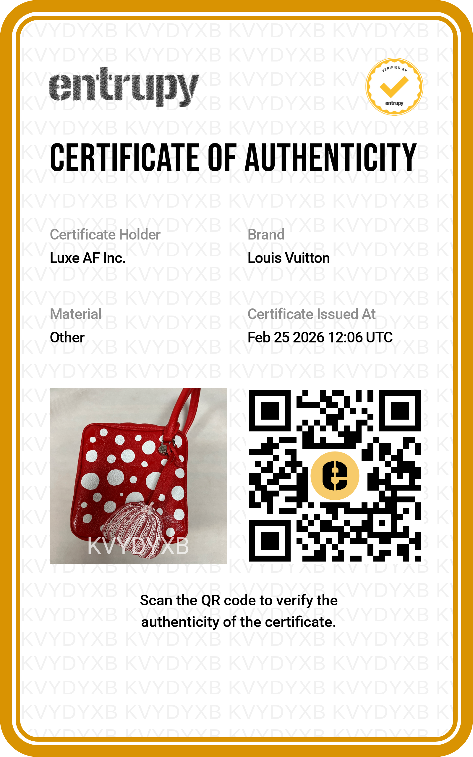 Louis Vuitton x Yayoi Kusama Red Monogram Empreinte Dots Square Bag LV1900