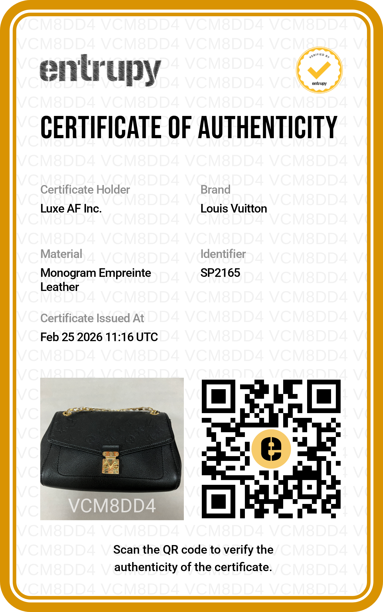 Louis Vuitton Saint Germain Black Monogram Empreinte Leather Shoulder Bag LV1896