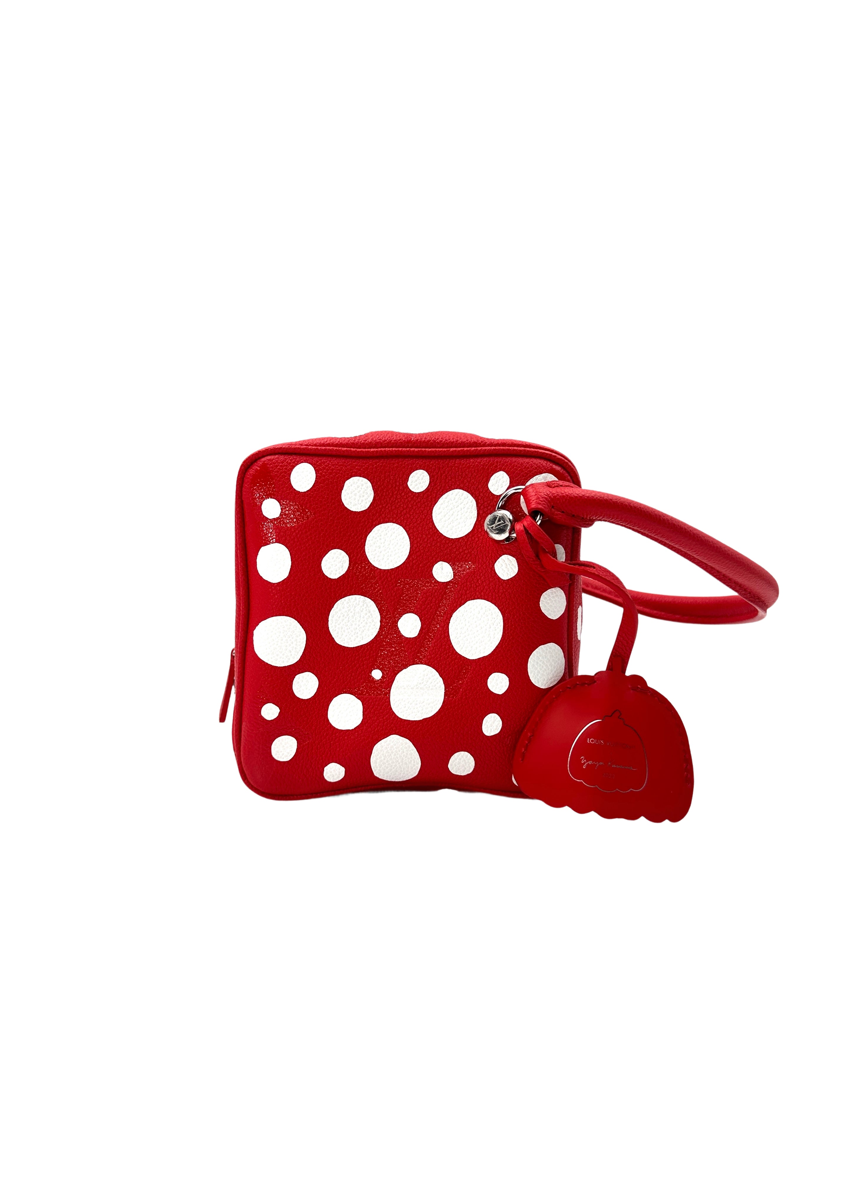 Louis Vuitton x Yayoi Kusama Red Monogram Empreinte Dots Square Bag LV1900