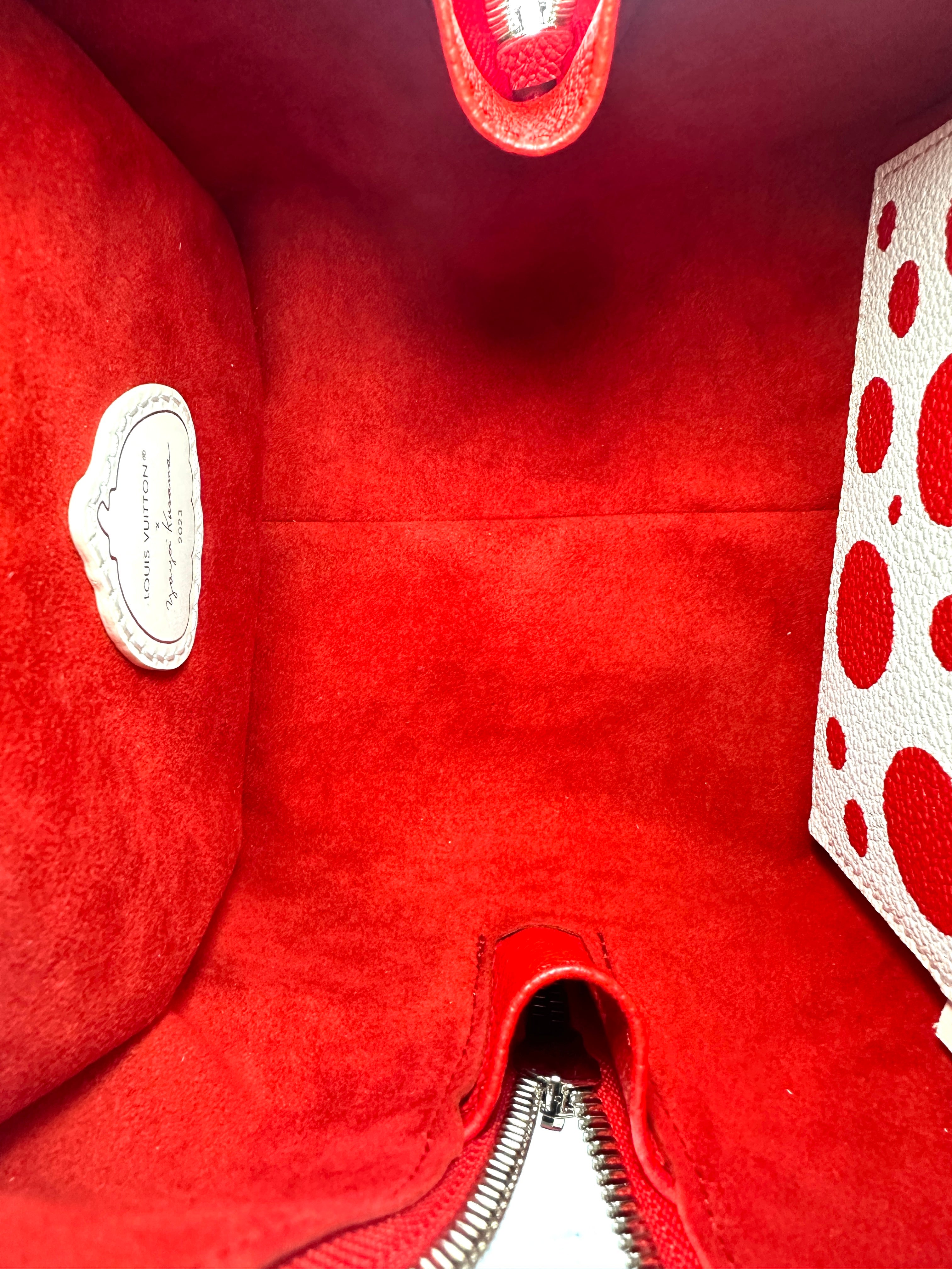 Louis Vuitton x Yayoi Kusama Red Monogram Empreinte Dots Square Bag LV1900