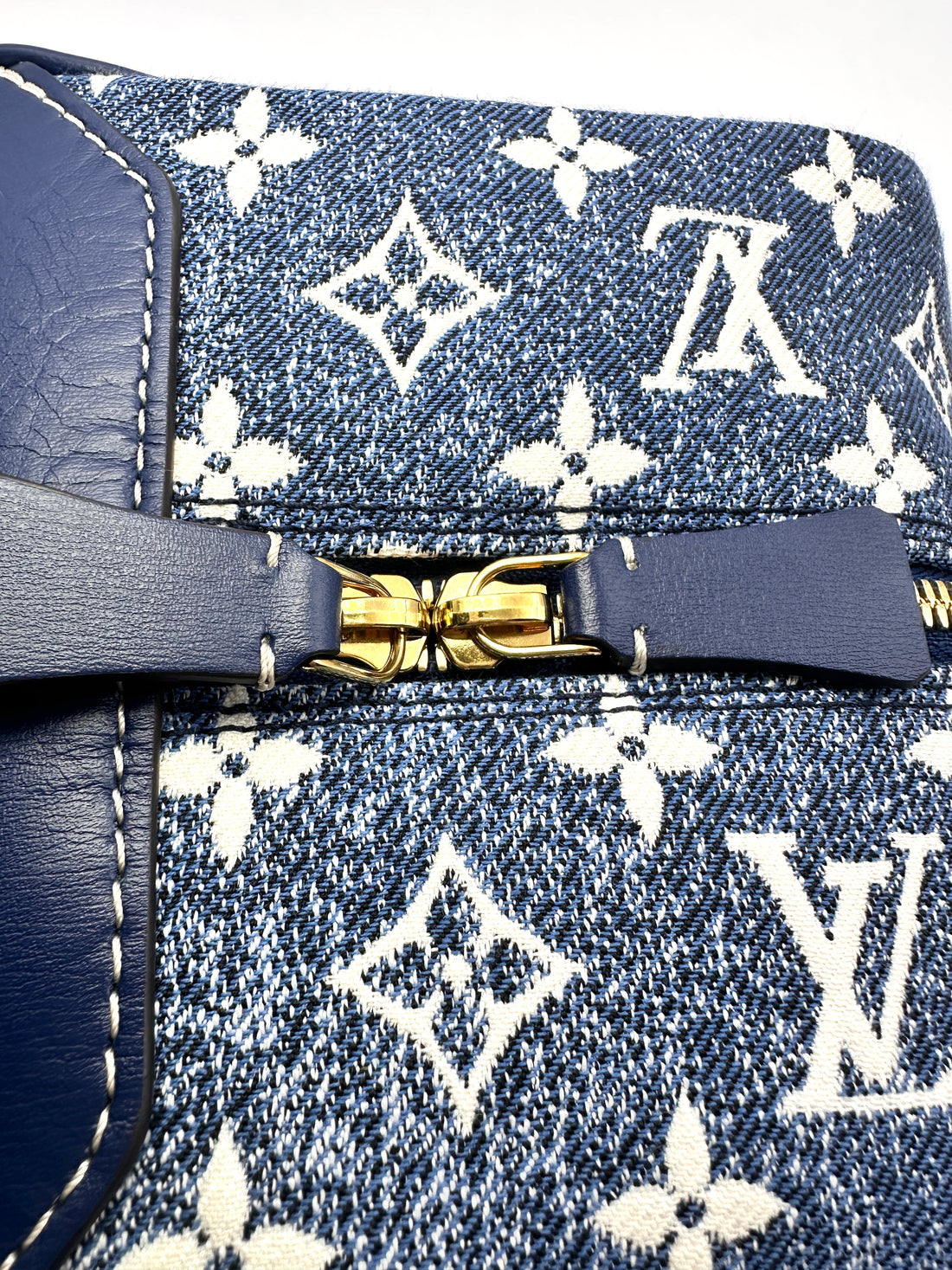Louis Vuitton Blue Monogram Jacquard Denim Square Bag LV1913