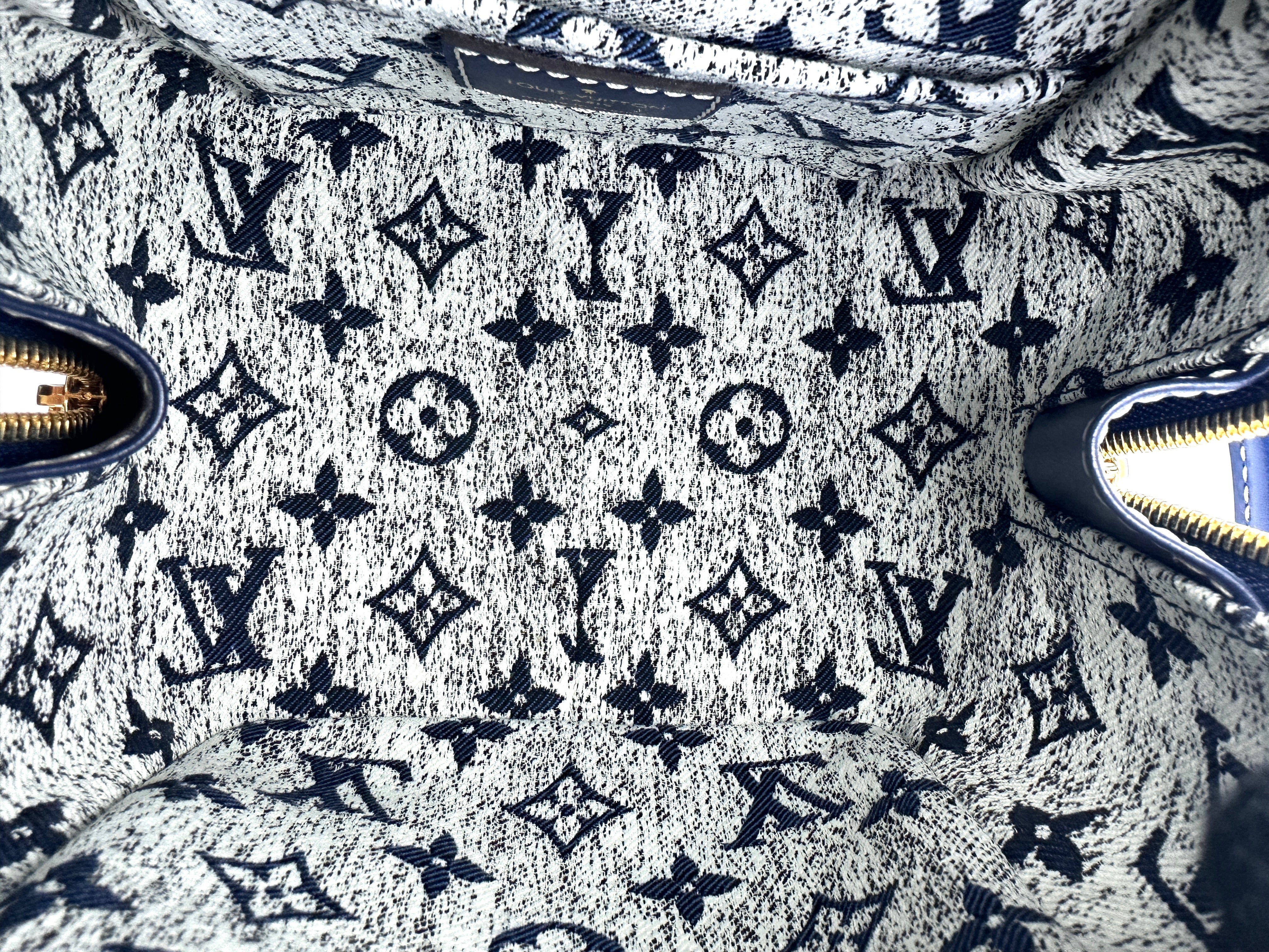 Louis Vuitton Blue Monogram Jacquard Denim Square Bag LV1913