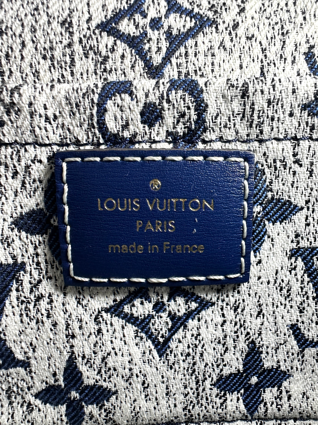 Louis Vuitton Blue Monogram Jacquard Denim Square Bag LV1913