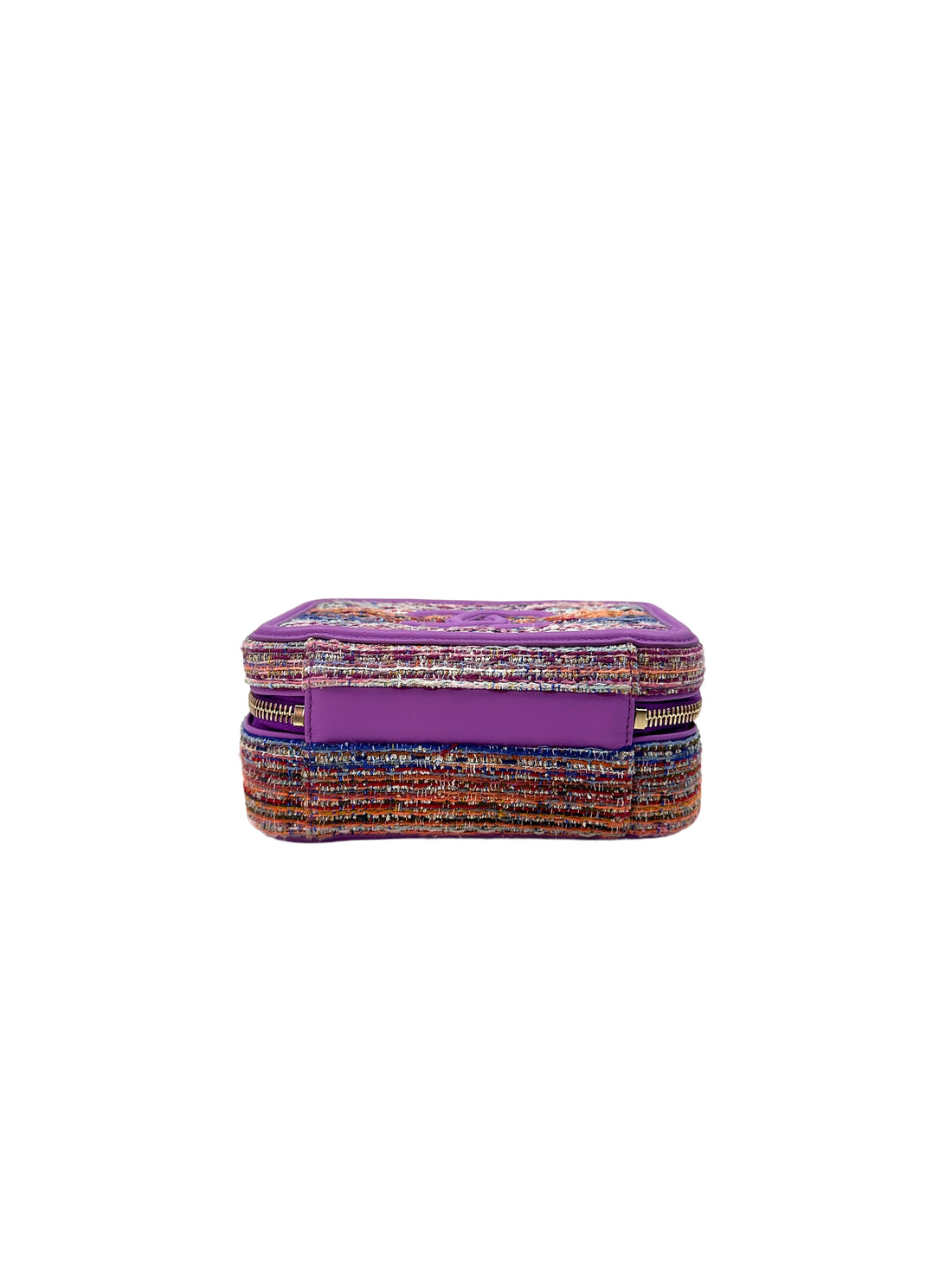 Chanel CC Filigree 20C Rainbow Tweed Handle Vanity Case(29***47) CC1407