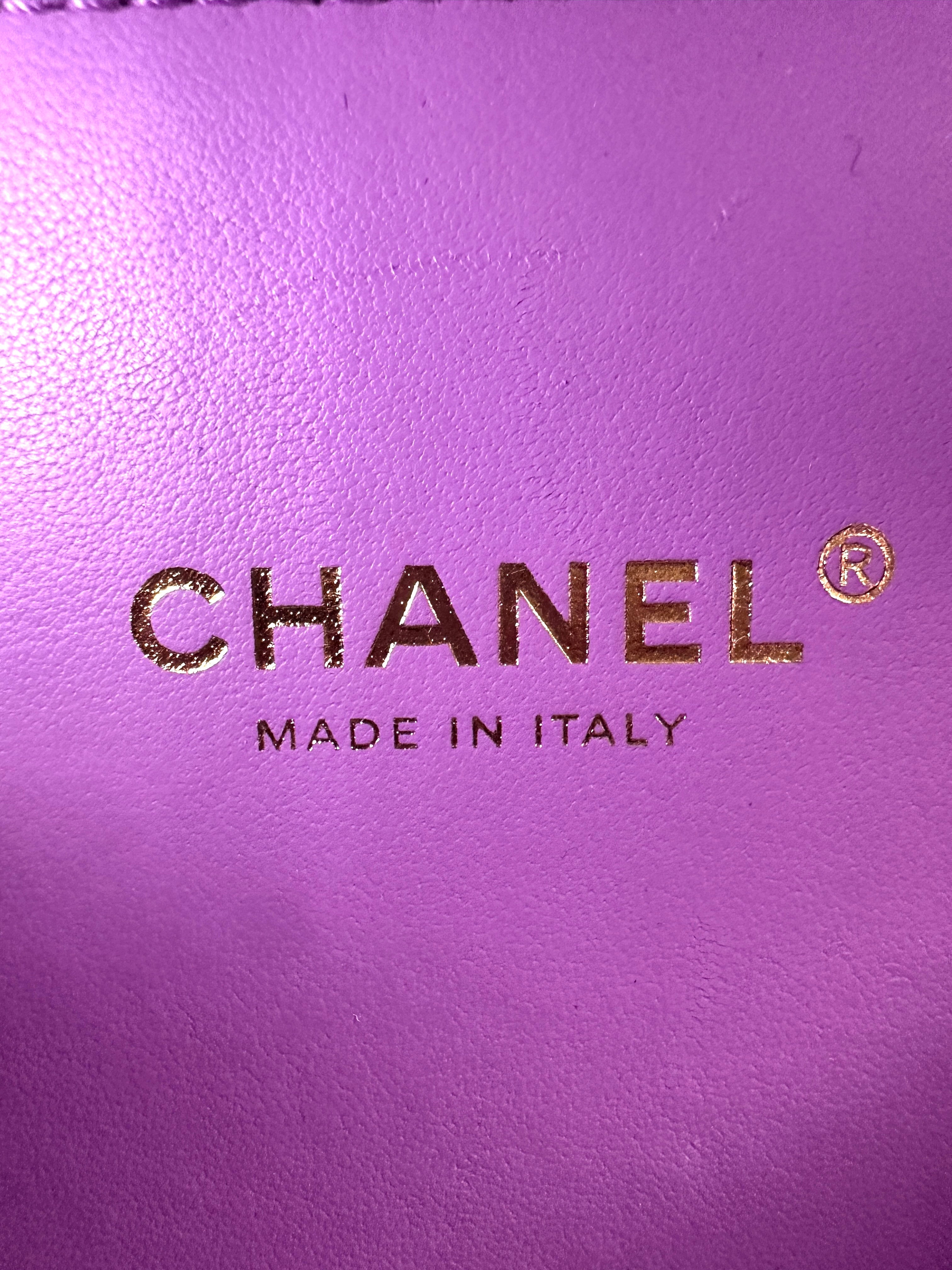 Chanel CC Filigree 20C Rainbow Tweed Handle Vanity Case(29***47) CC1407