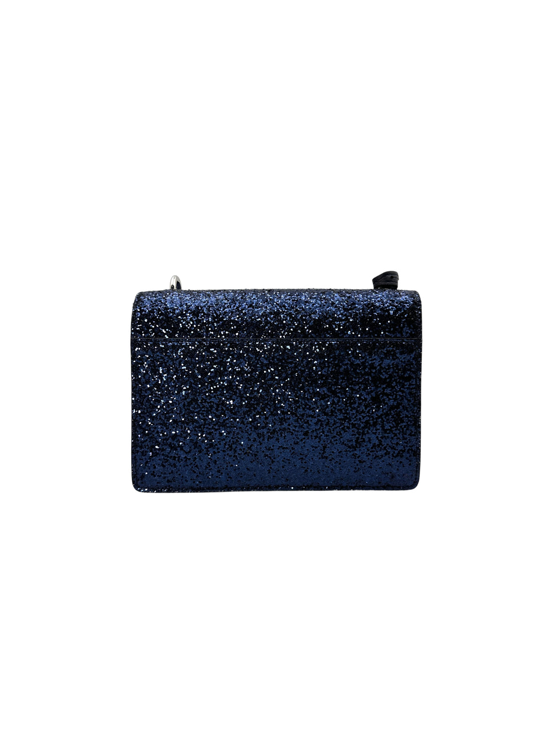 Saint Laurent Sunset Blue Glittered Leather Chain Shoulder Bag SL159