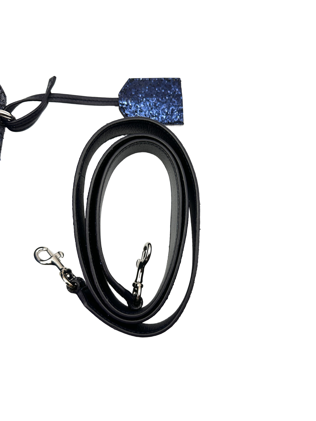 Saint Laurent Sunset Blue Glittered Leather Chain Shoulder Bag SL159