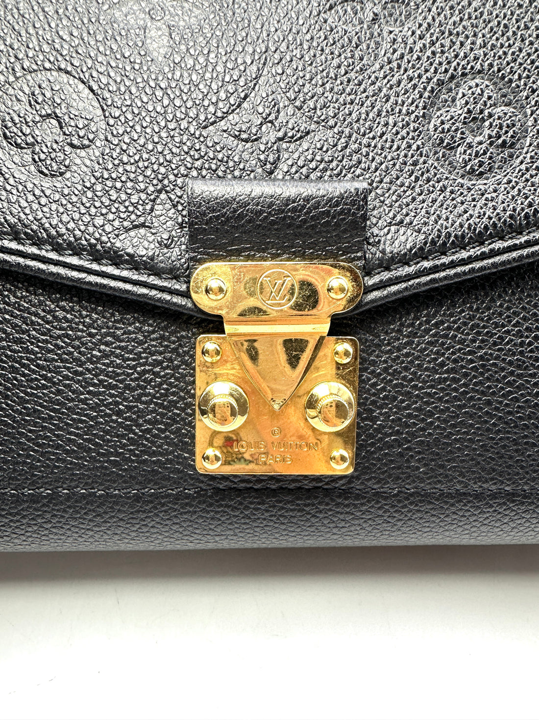 Louis Vuitton Saint Germain Black Monogram Empreinte Leather Shoulder Bag LV1896