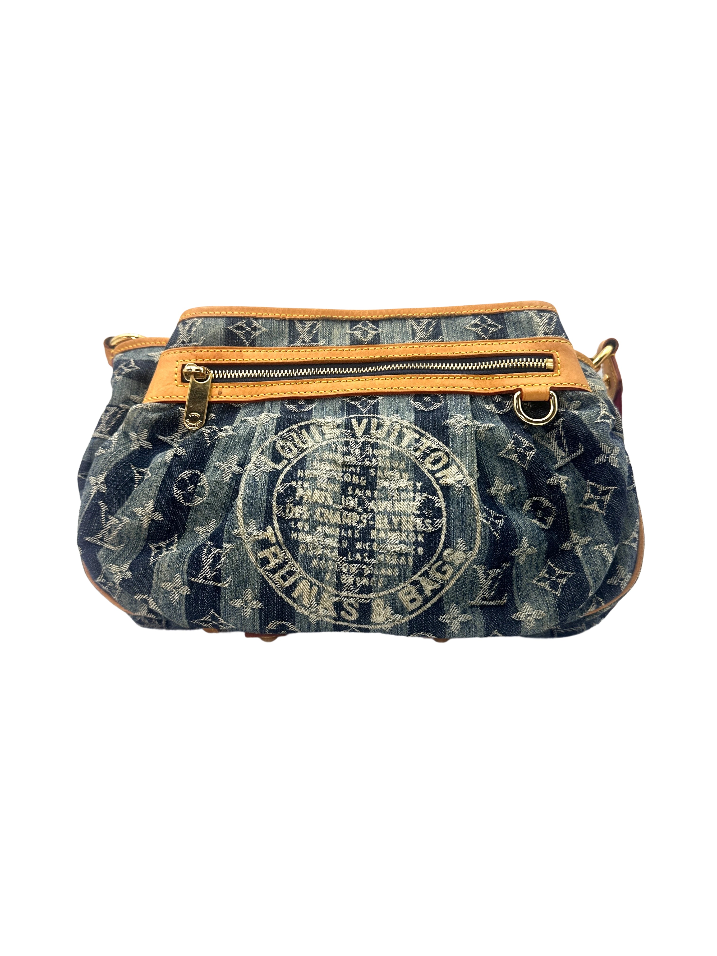 Louis Vuitton Blue Denim Raye Porte Epaule Shoulder Bag LV1916