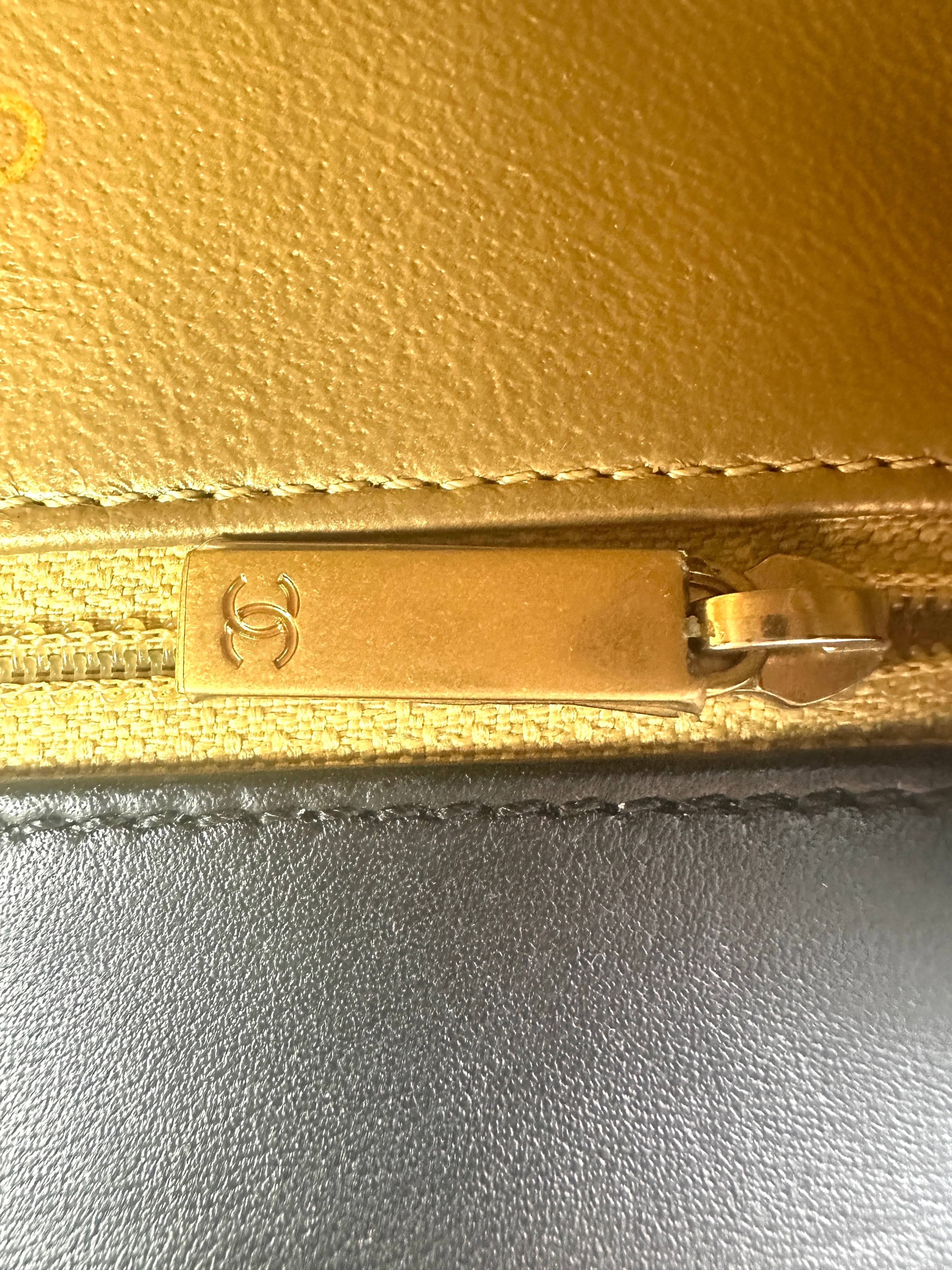 Chanel Octagon CC Clasp Black Quilted Leather Chain Shoulder Bag(23***30) CC1410