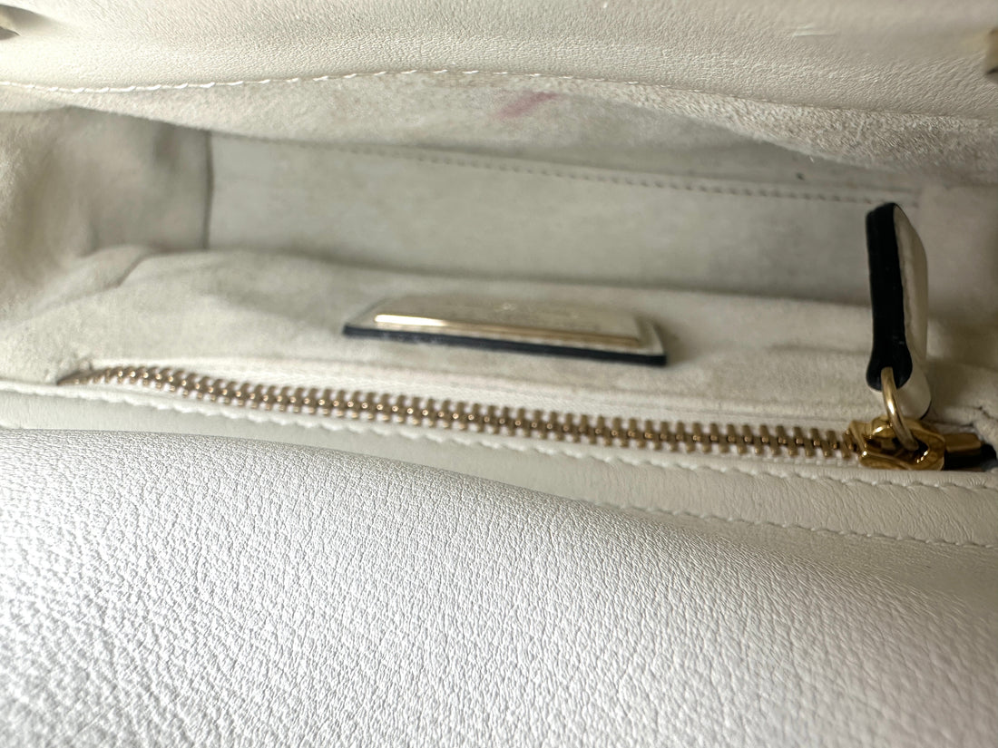 Christian Dior Lady Dior Red Toile de Jouy Sauvage Handle Bag With Gold Charms DR491