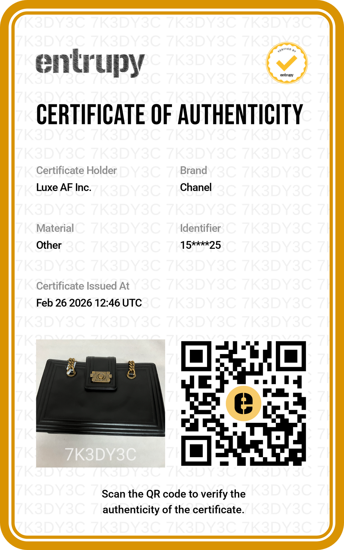 Chanel LeBoy Black Calfskin Tote Chain Bag With Gold Hardware(15***25) CC1414