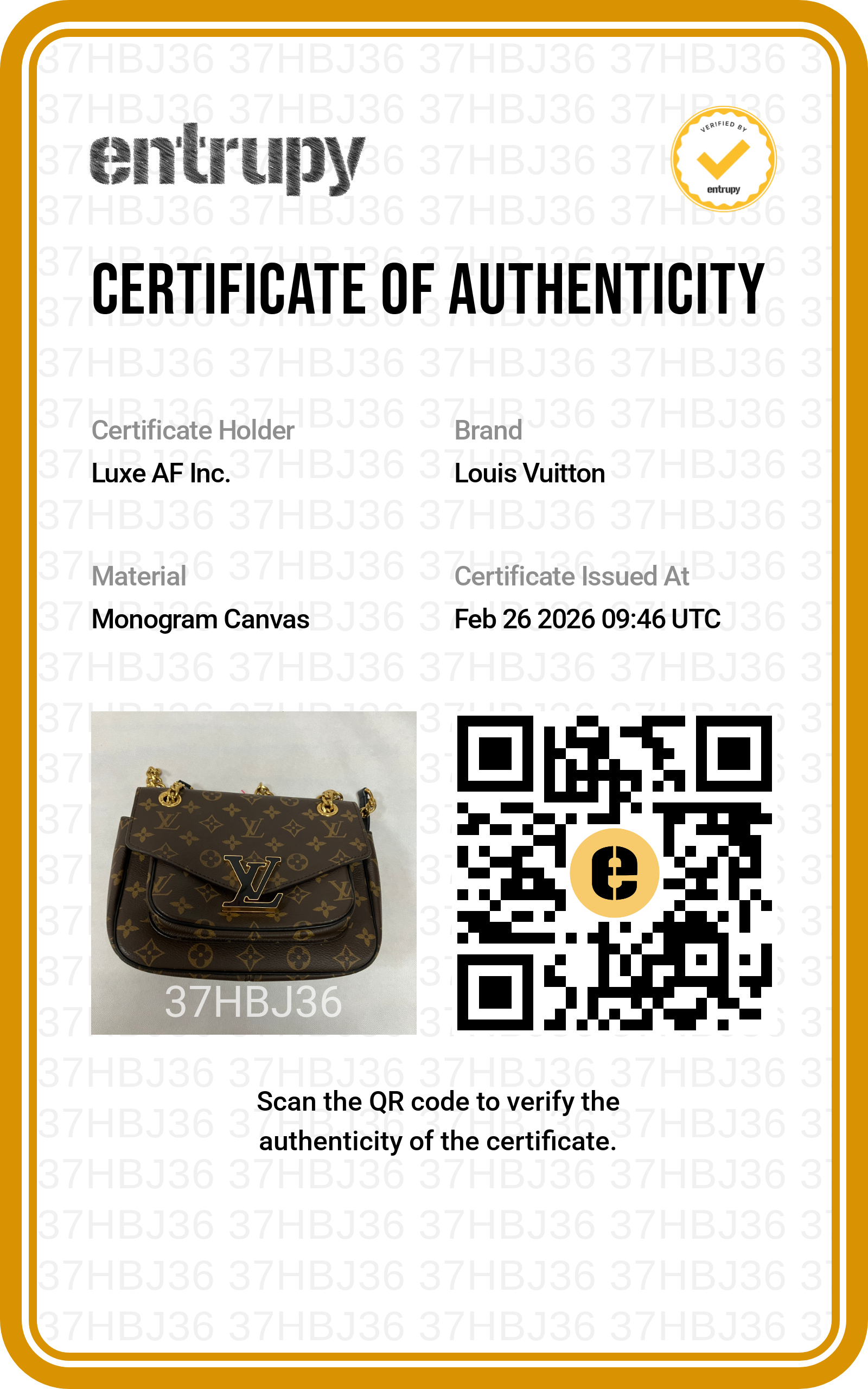 Louis Vuitton Passy Brown Monogram Chain Shoulder Bag LV1919