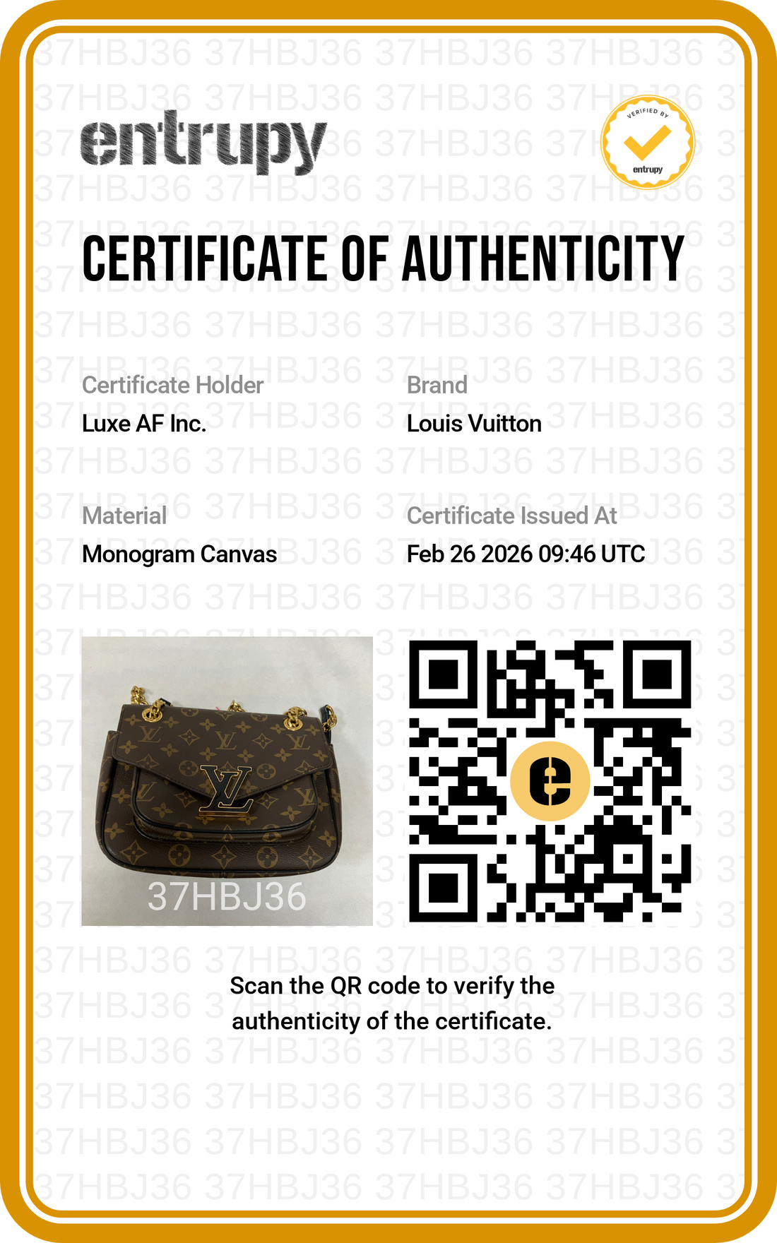 Louis Vuitton Passy Brown Monogram Chain Shoulder Bag LV1919