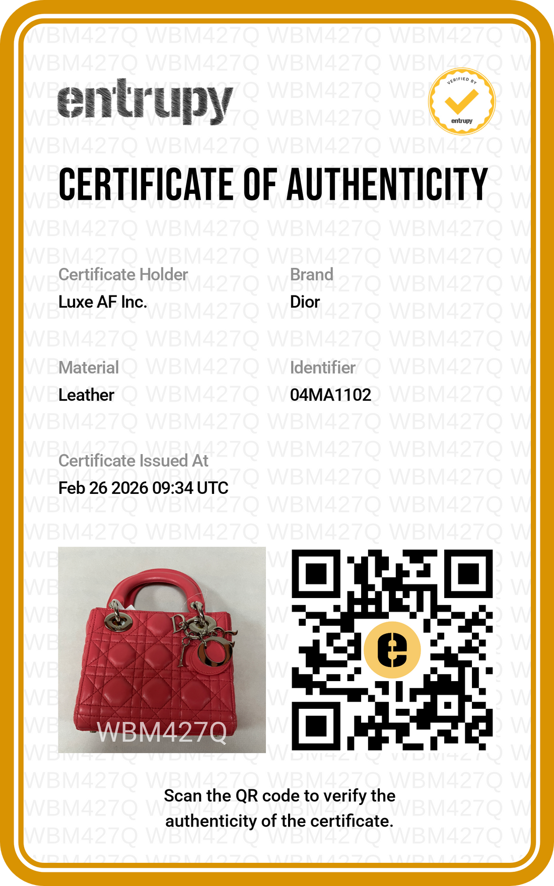 Christian Dior Lady Dior Red Cannage Leather Handle Bag With Silver Charms DR494