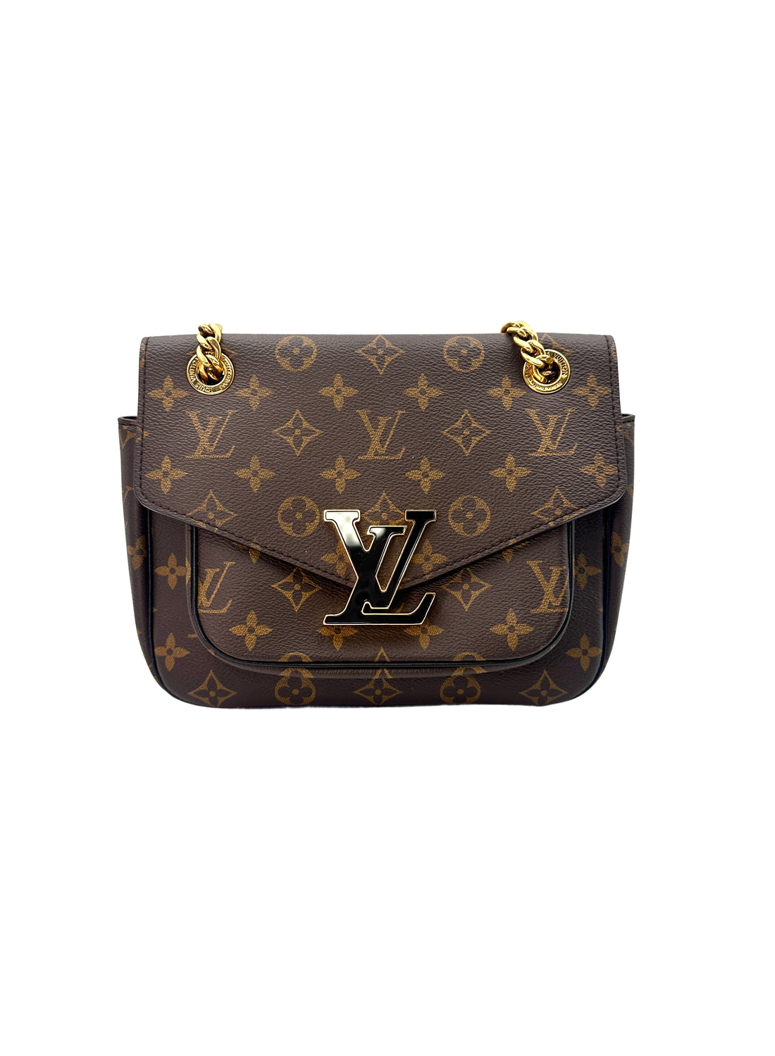 Louis Vuitton Passy Brown Monogram Chain Shoulder Bag LV1919
