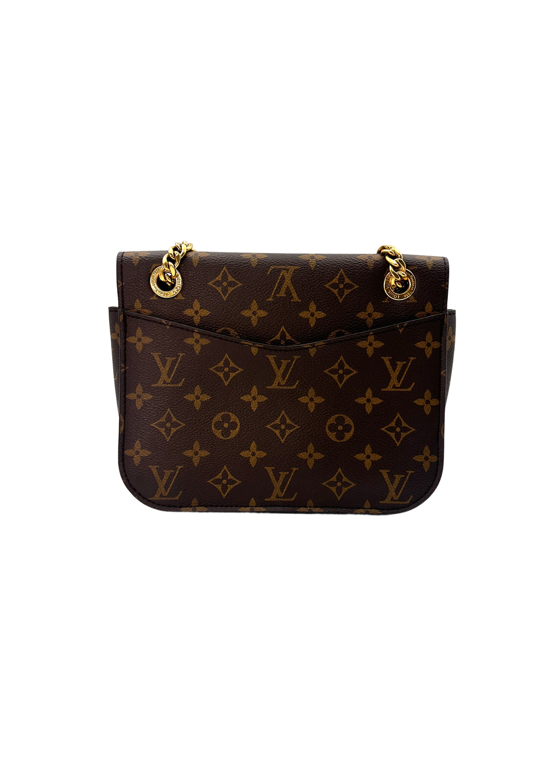 Louis Vuitton Passy Brown Monogram Chain Shoulder Bag LV1919