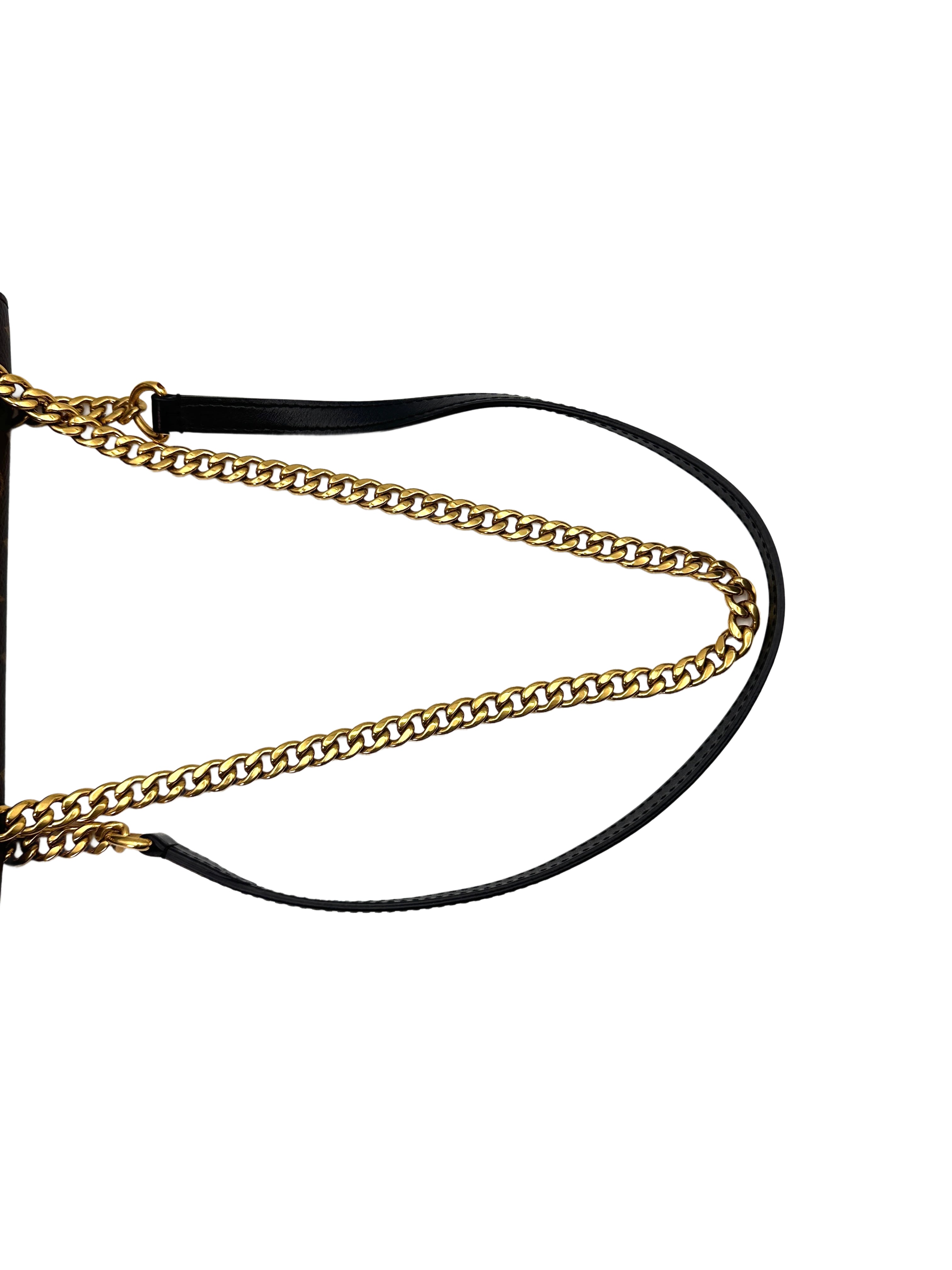 Louis Vuitton Passy Brown Monogram Chain Shoulder Bag LV1919