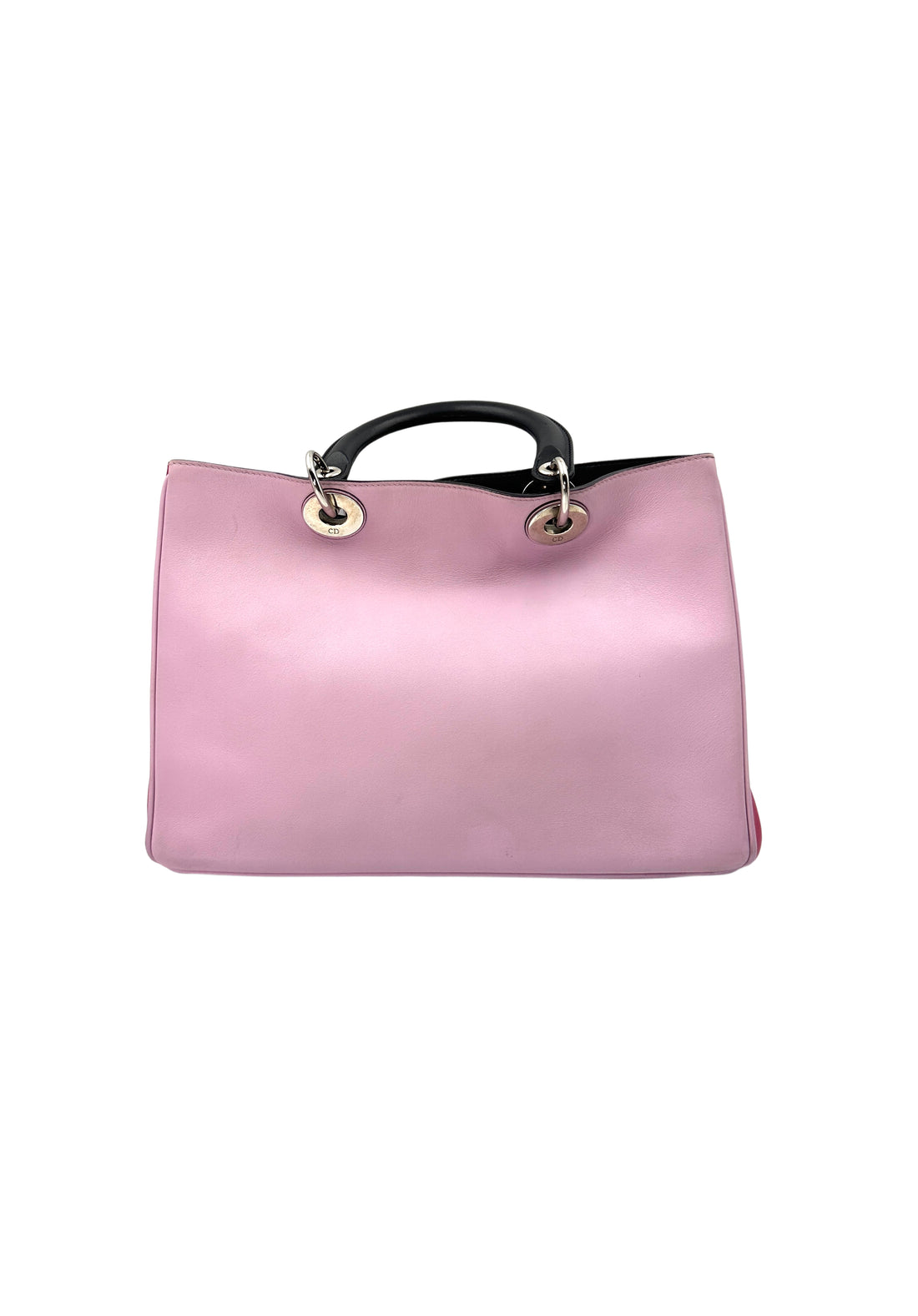 Christian Dior Diorissimo Pink Leather Handle Bag With Pouch DR496
