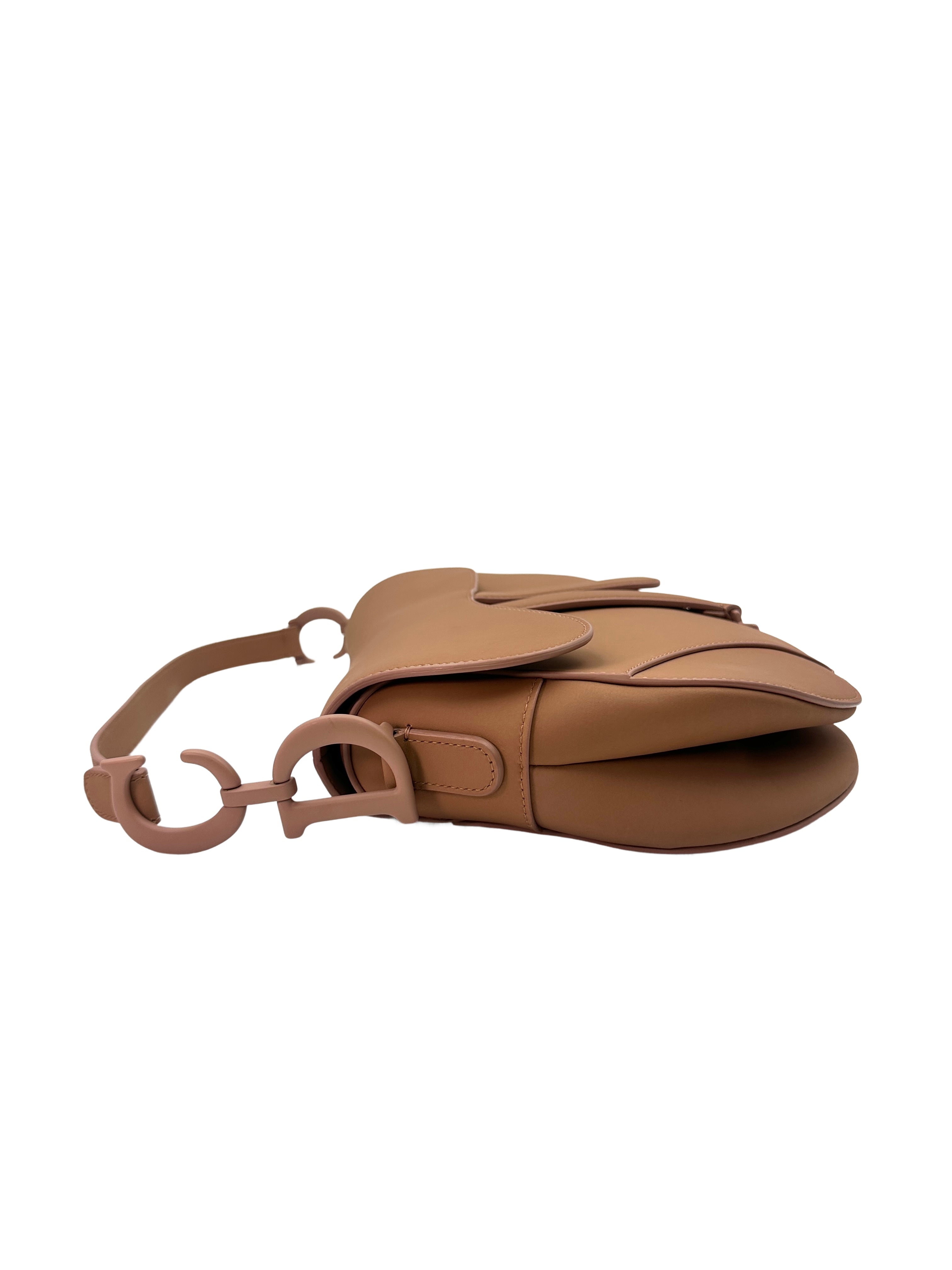 Christian Dior Brown Leather Medium Size Saddle Bag DR497