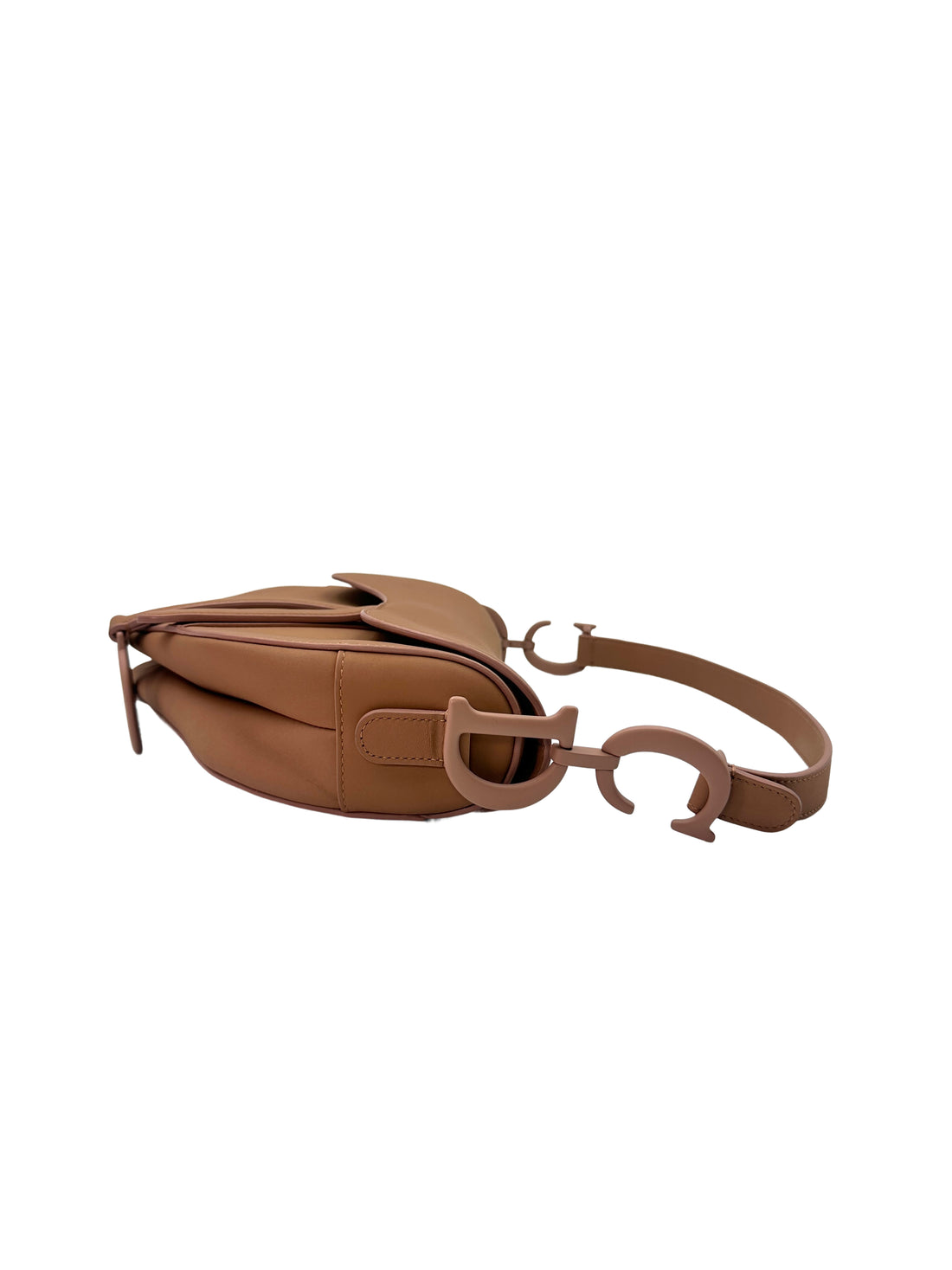 Christian Dior Brown Leather Medium Size Saddle Bag DR497