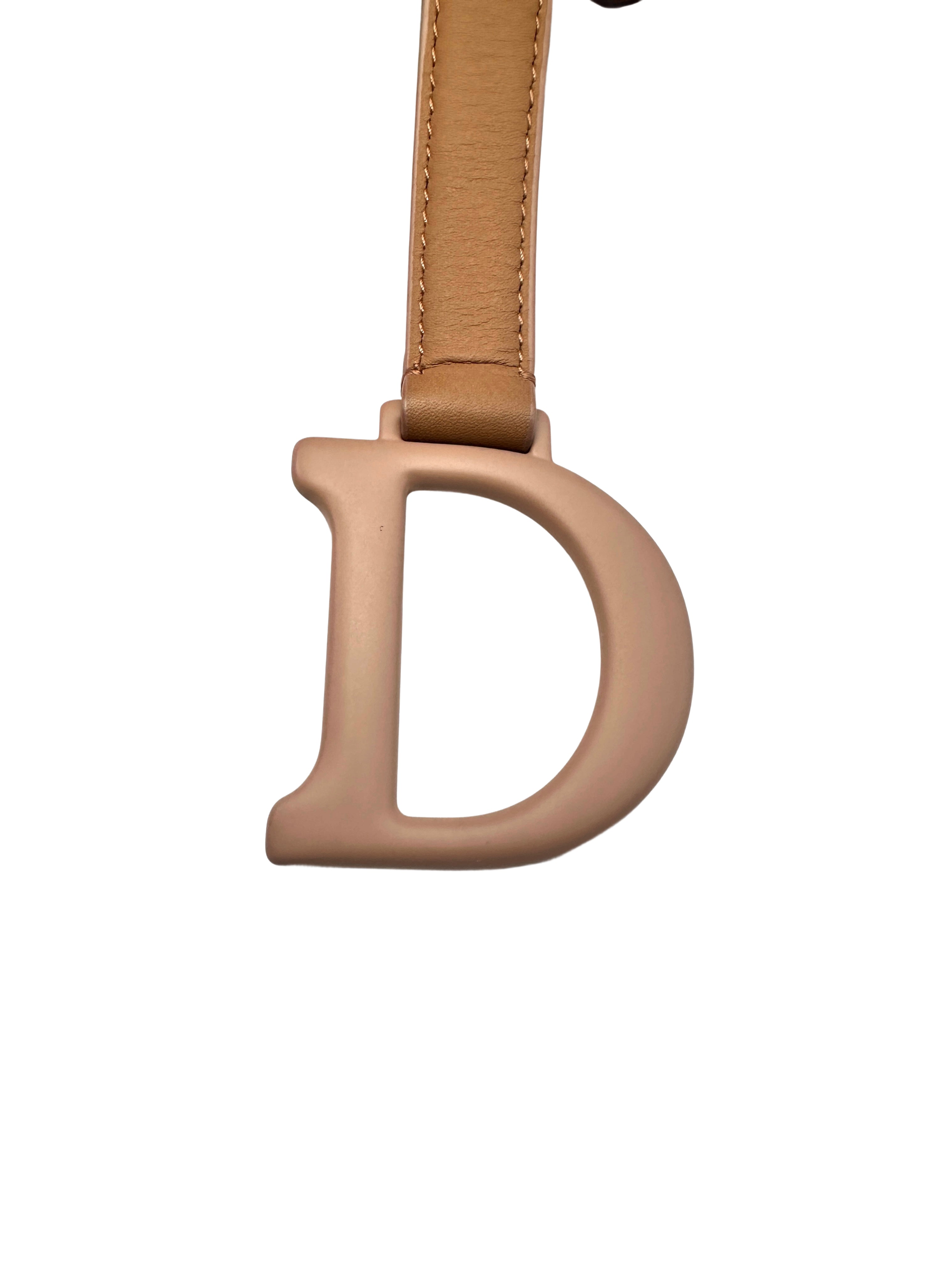 Christian Dior Brown Leather Medium Size Saddle Bag DR497