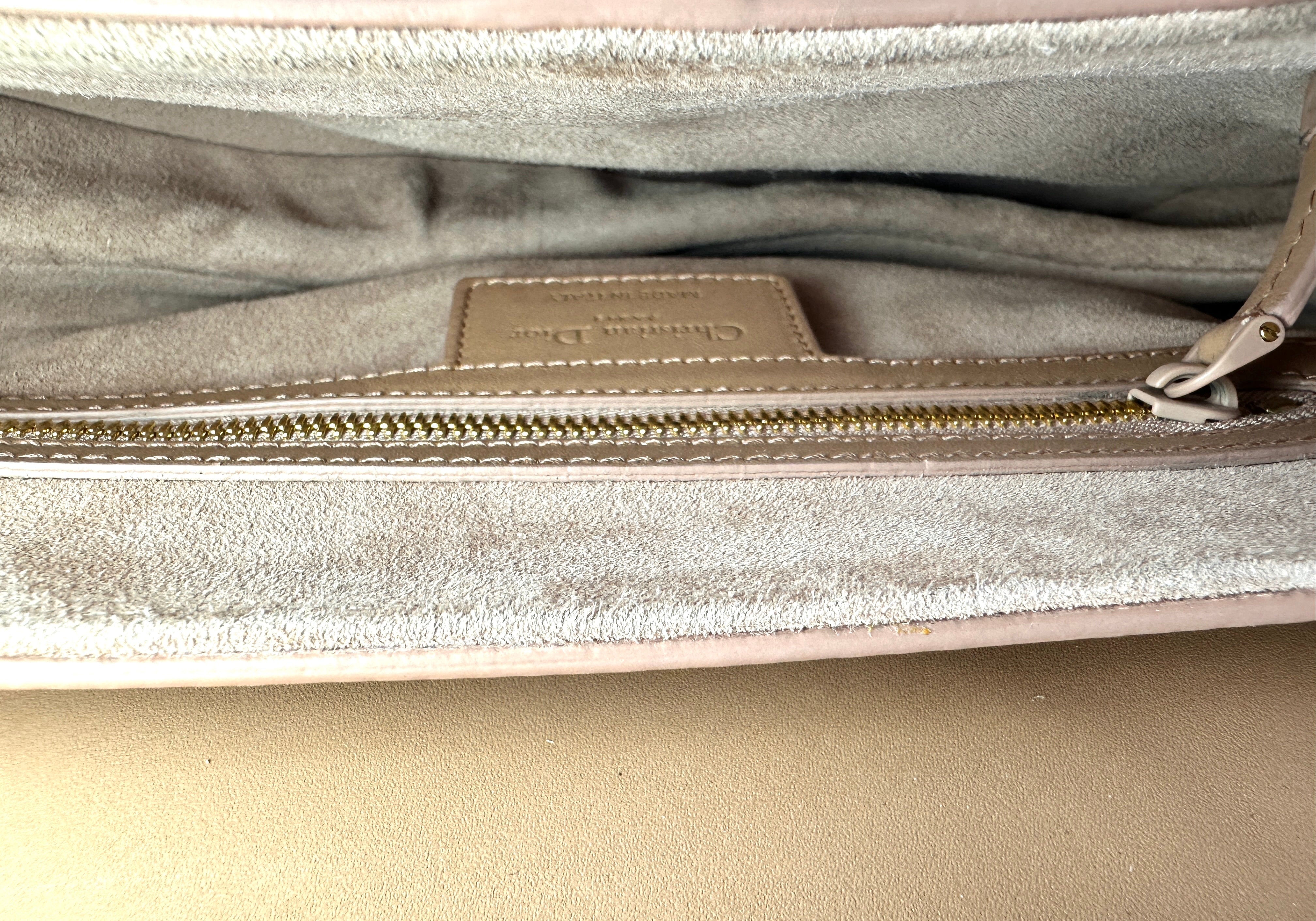 Christian Dior Brown Leather Medium Size Saddle Bag DR497