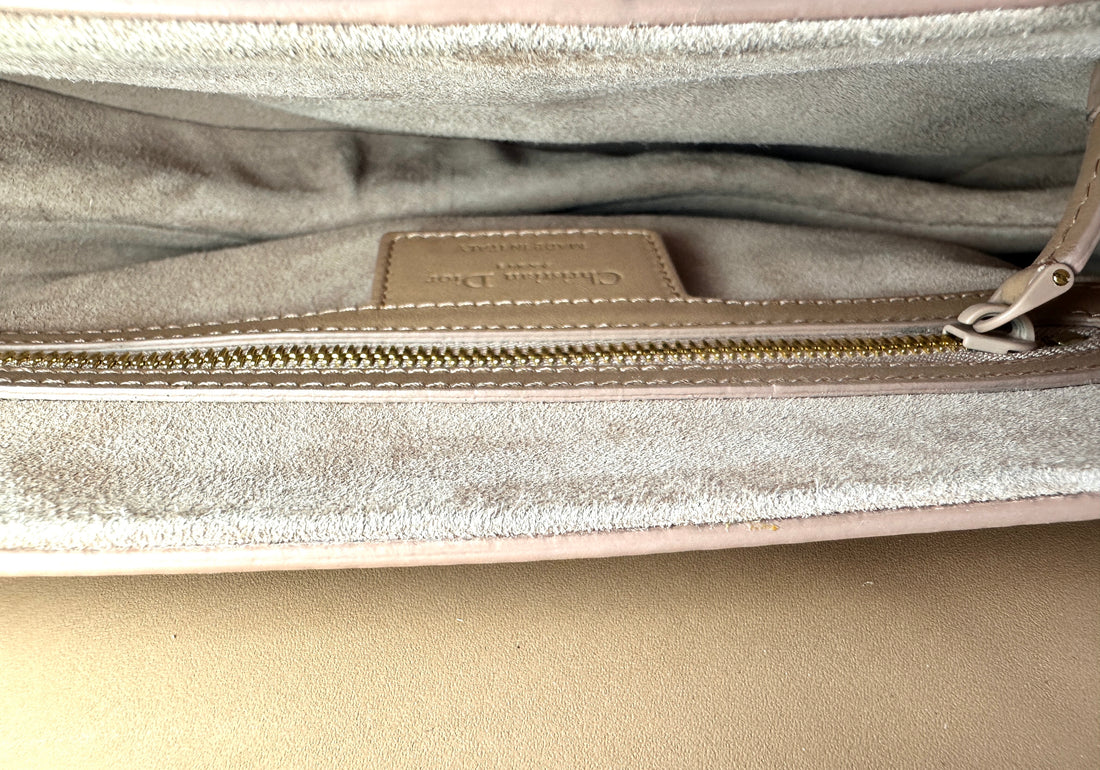 Christian Dior Brown Leather Medium Size Saddle Bag DR497