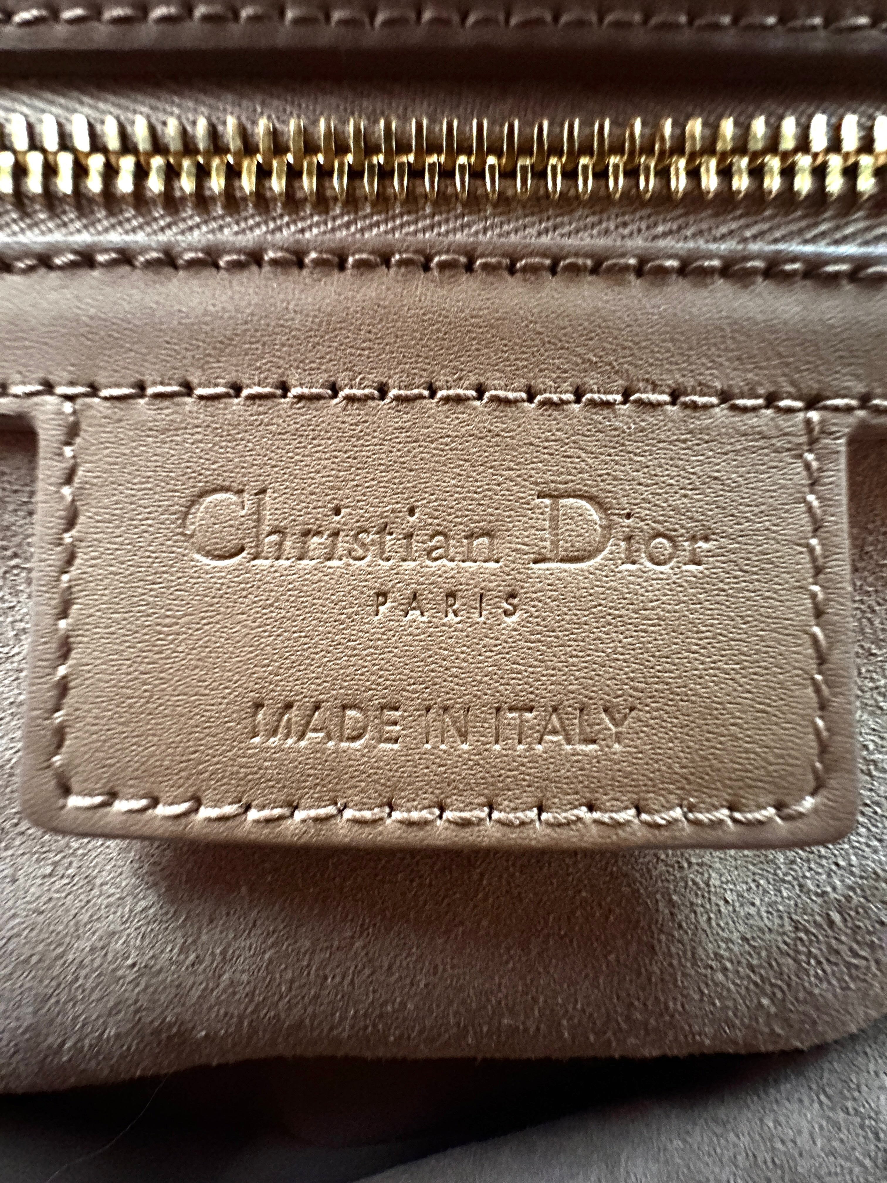 Christian Dior Brown Leather Medium Size Saddle Bag DR497