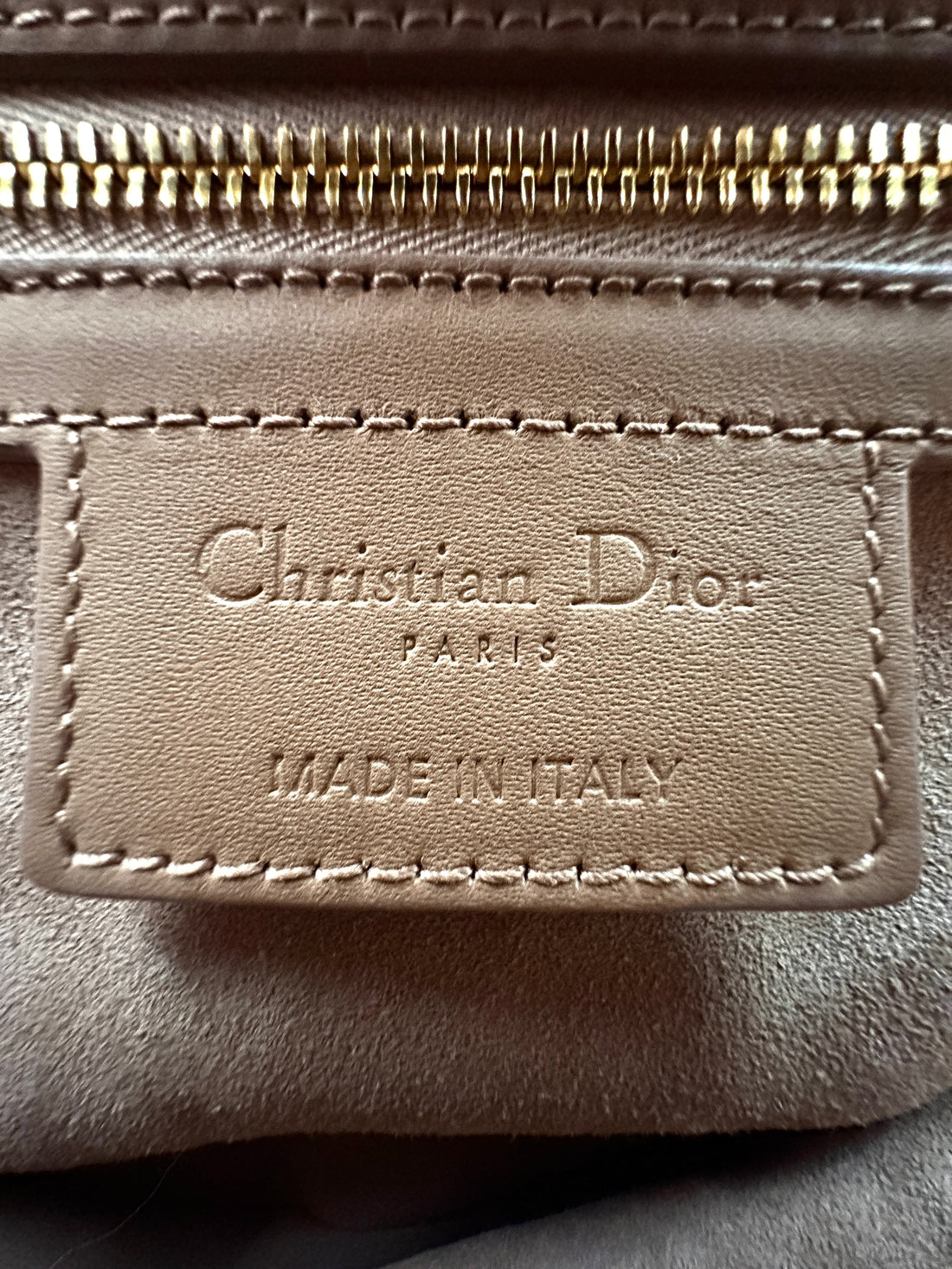 Christian Dior Brown Leather Medium Size Saddle Bag DR497