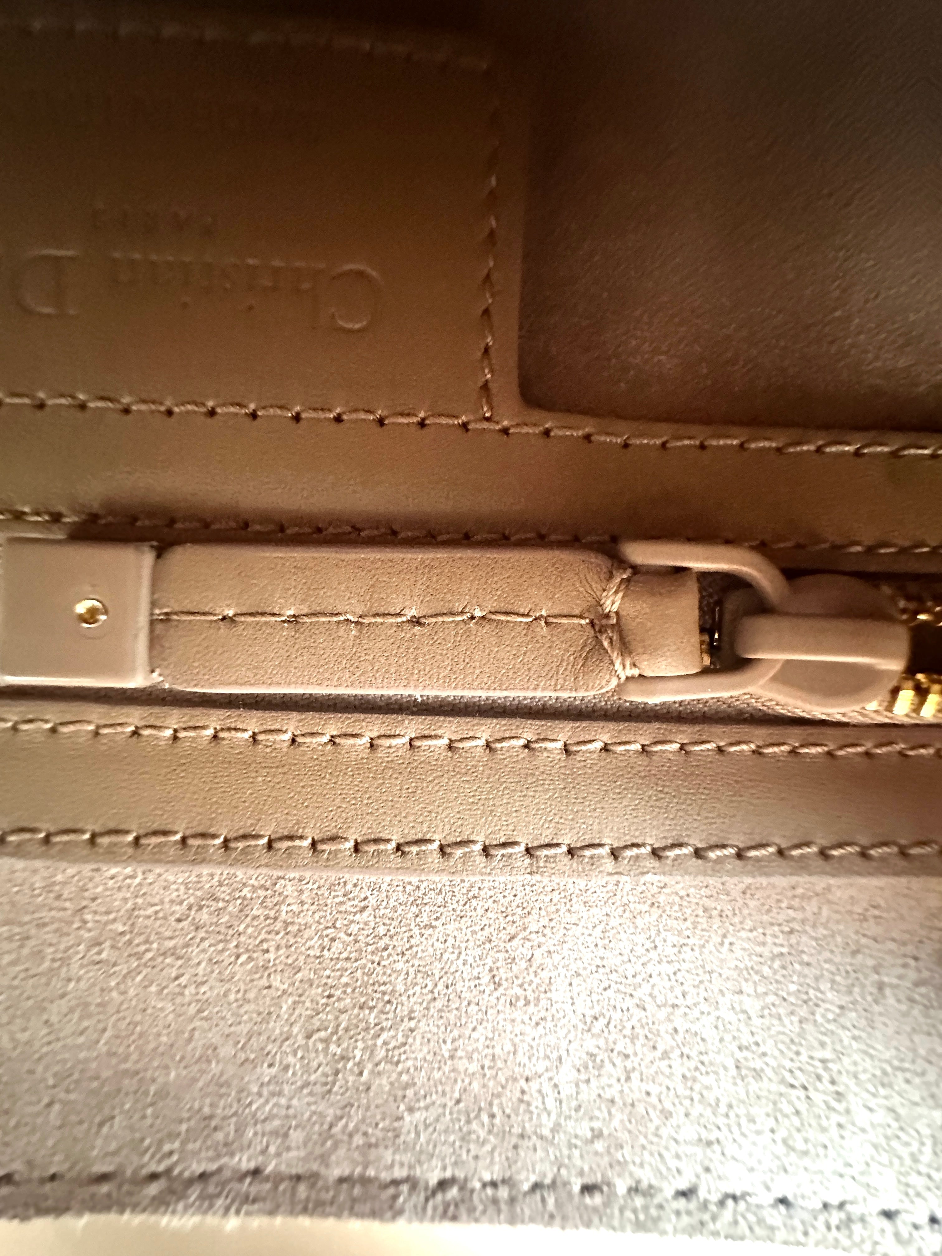 Christian Dior Brown Leather Medium Size Saddle Bag DR497
