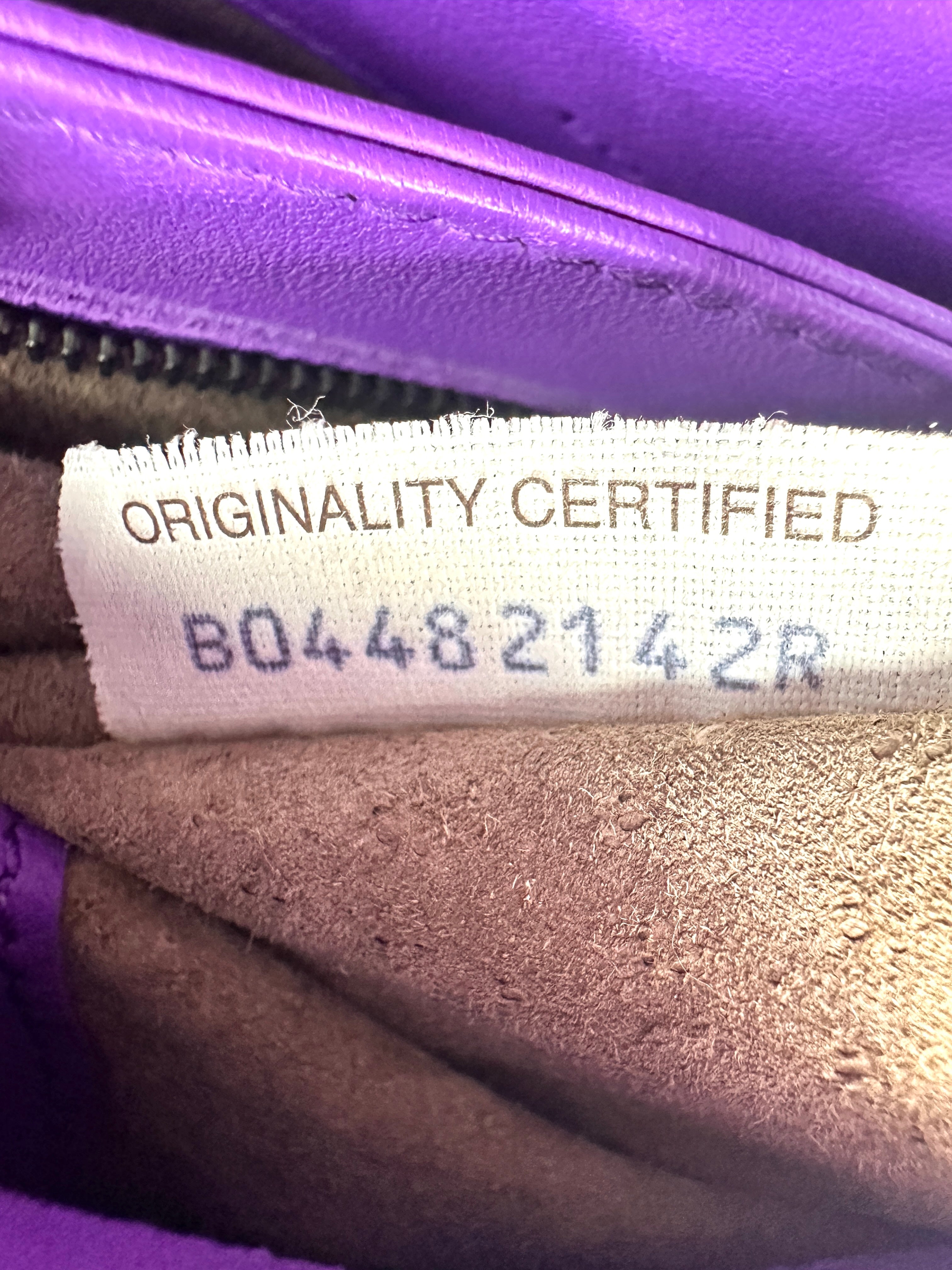 Bottega Veneta Olimpia Purple Intrecciato Medium Size Shoulder Bag BV100