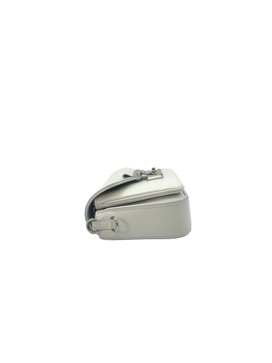 Louis Vuitton Swing White Leather Shoulder Bag With S-Lock Hardware LV1927