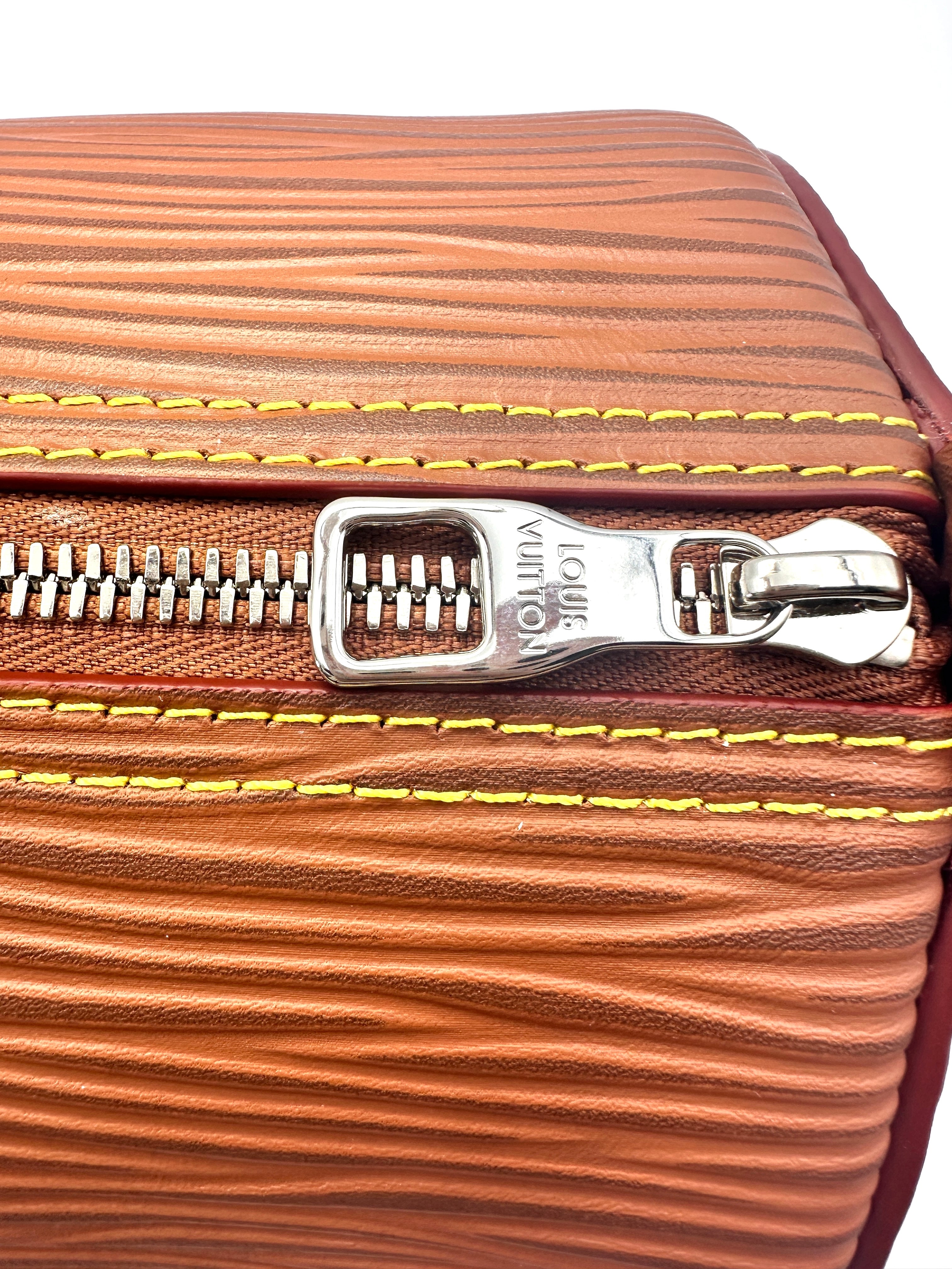 Louis Vuitton Papillon Brown Epi Leather Shoulder Bag LV1928