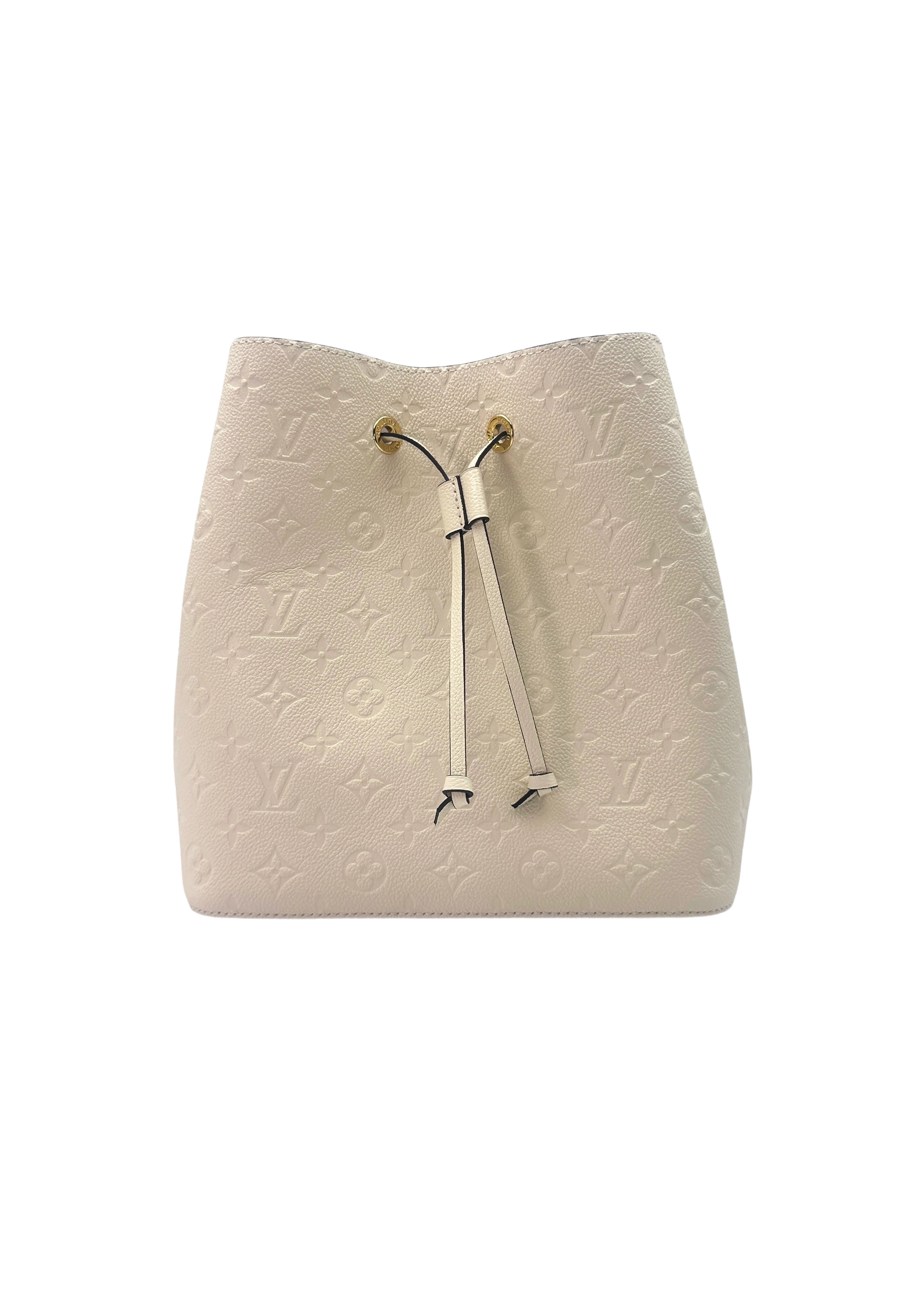 Louis Vuitton NeoNoe White Monogram Empreinte Bucket Handle Bag LV1925