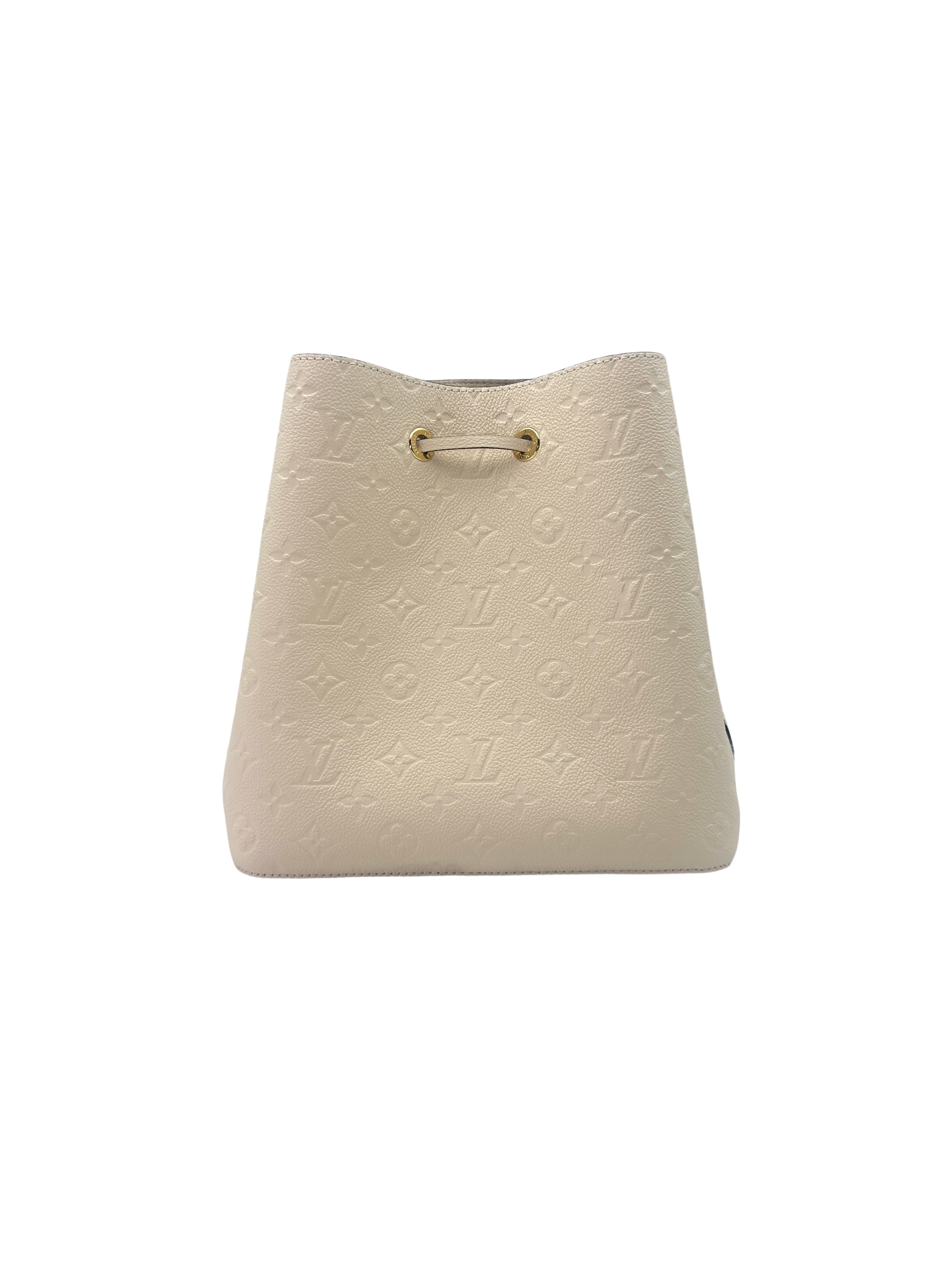 Louis Vuitton NeoNoe White Monogram Empreinte Bucket Handle Bag LV1925