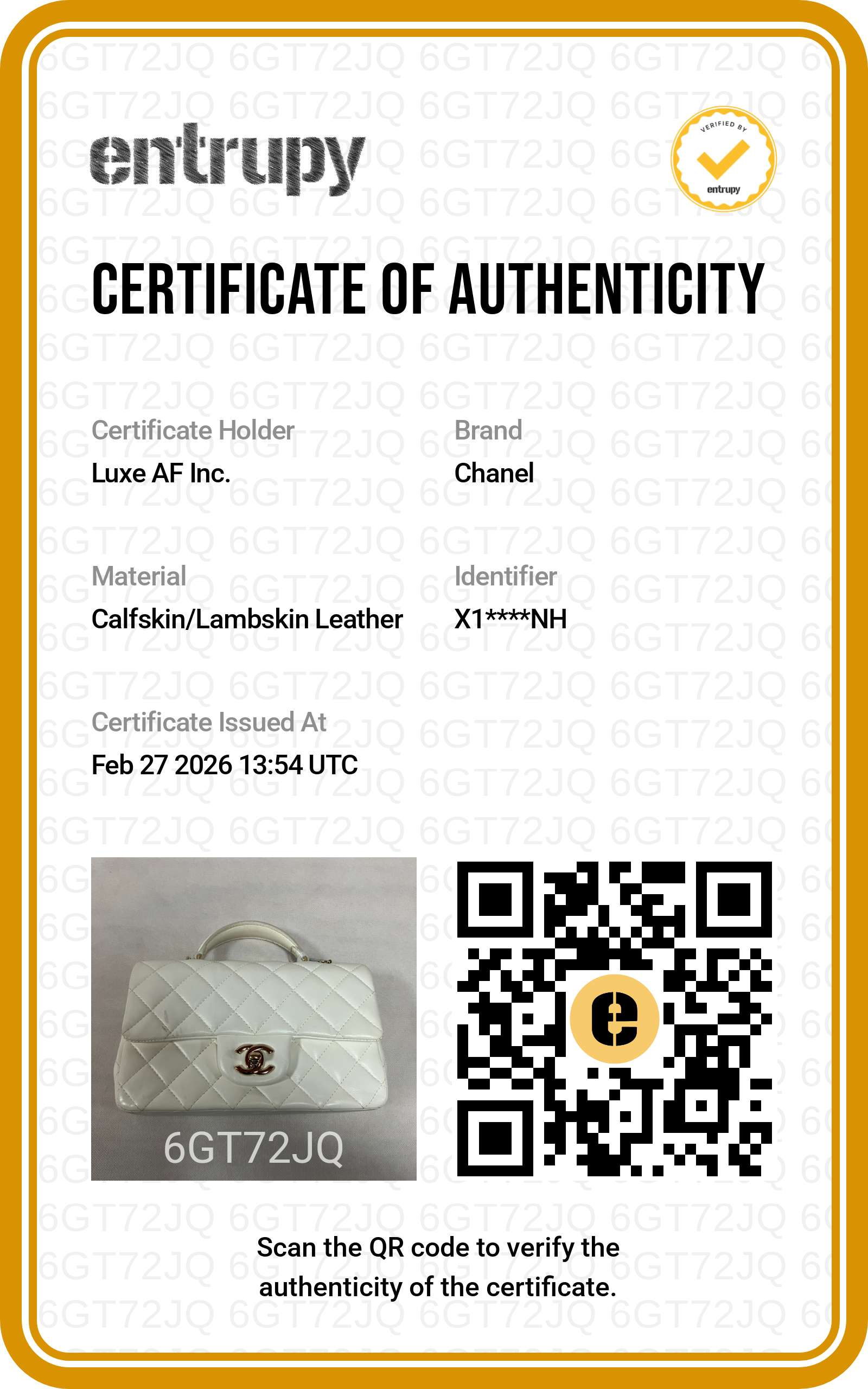 Chanel 22P Classic Flap White Quilted Lambskin Top Handle Mini Flap Bag(X1***NH) CC1429