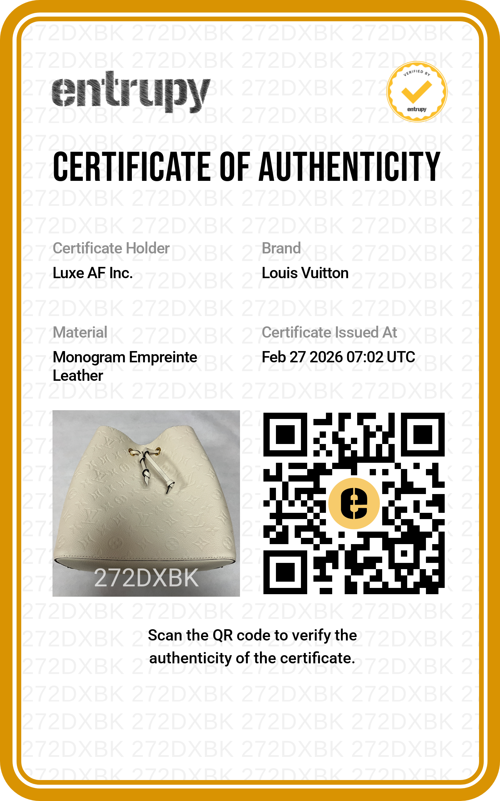 Louis Vuitton NeoNoe White Monogram Empreinte Bucket Handle Bag LV1925
