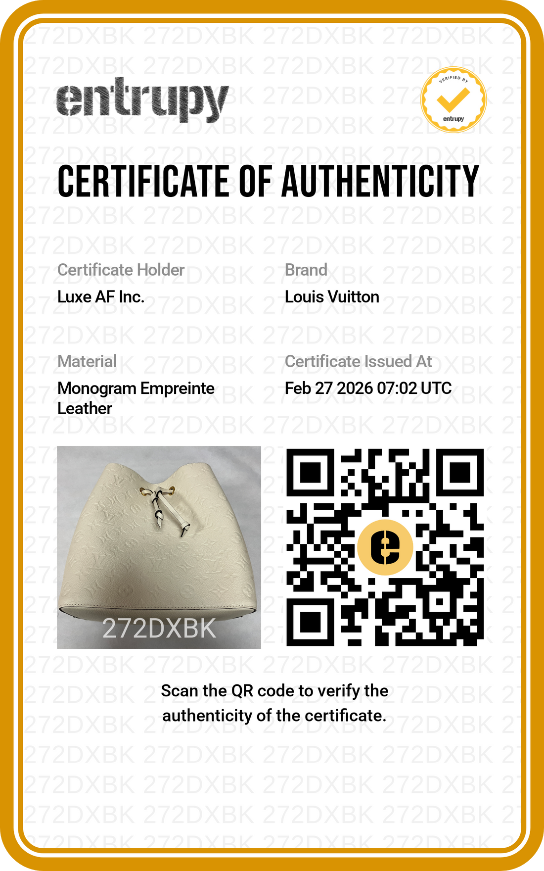 Louis Vuitton NeoNoe White Monogram Empreinte Bucket Handle Bag LV1925