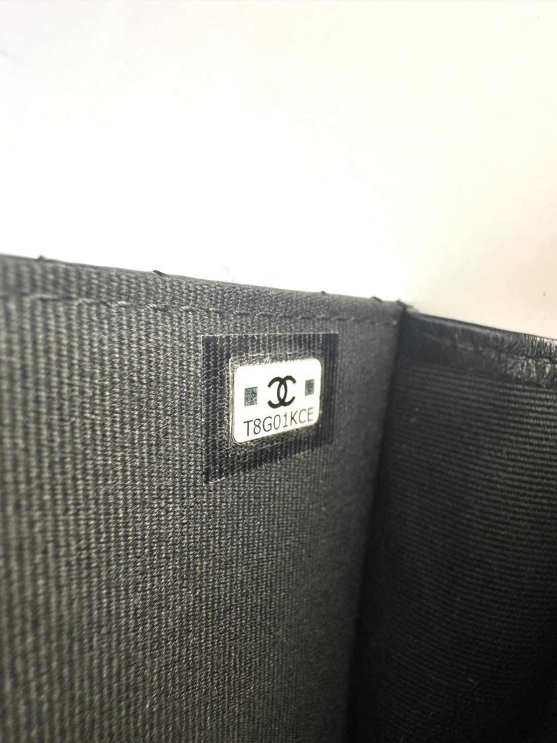 Chanel 23K Black Quilted Calfskin Top Handle Wallet On Chain(T8***CE) CC1416