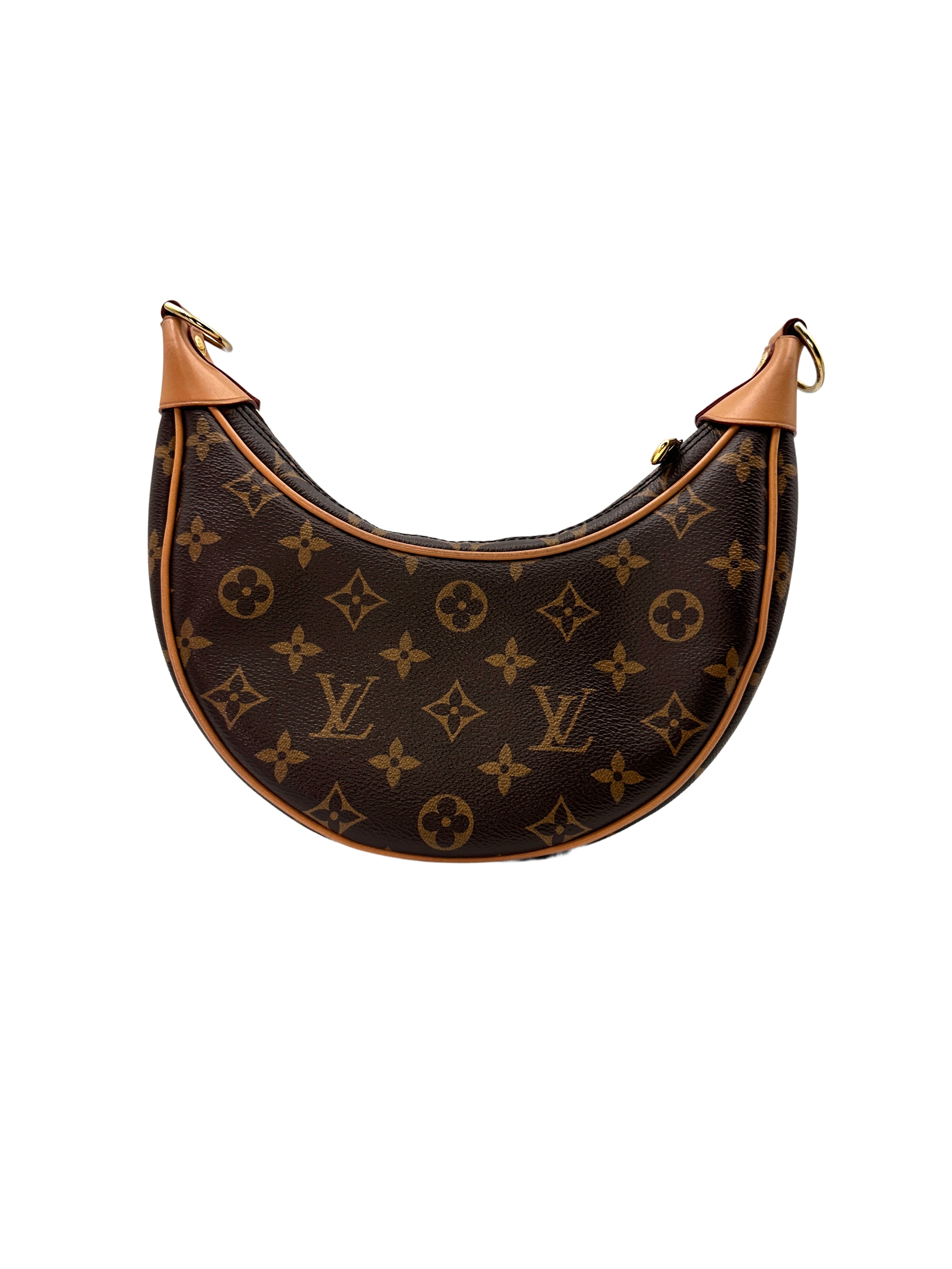 Louis Vuitton Loop Brown Monogram Leather Chain Shoulder Bag LV1932