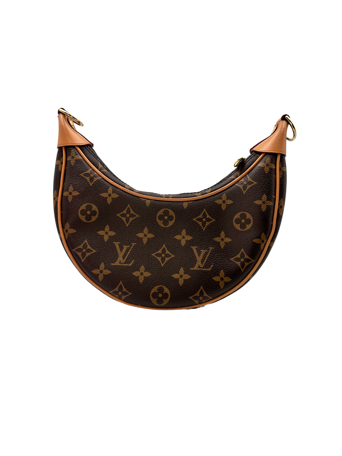 Louis Vuitton Loop Brown Monogram Leather Chain Shoulder Bag LV1932