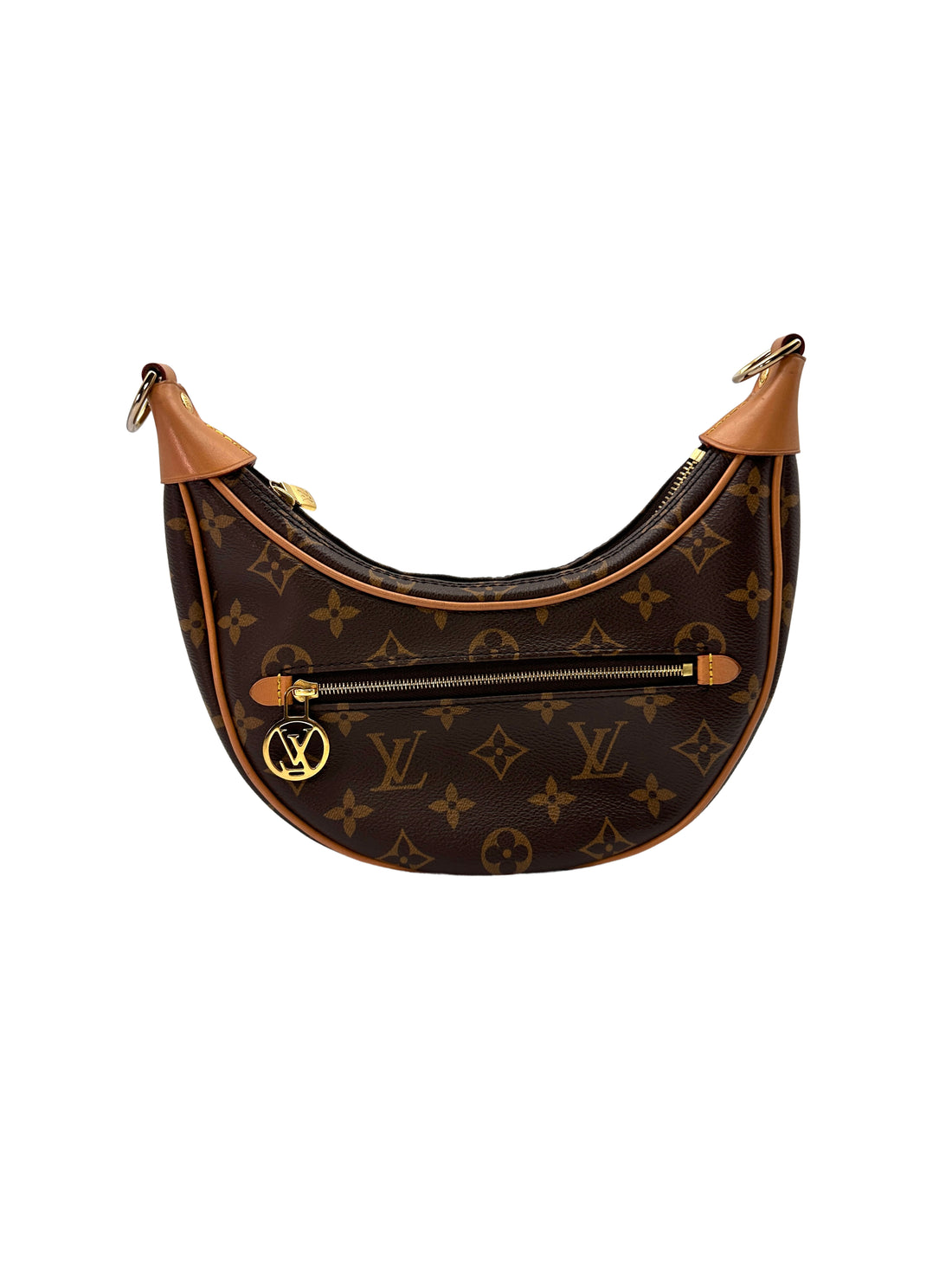 Louis Vuitton Loop Brown Monogram Leather Chain Shoulder Bag LV1932