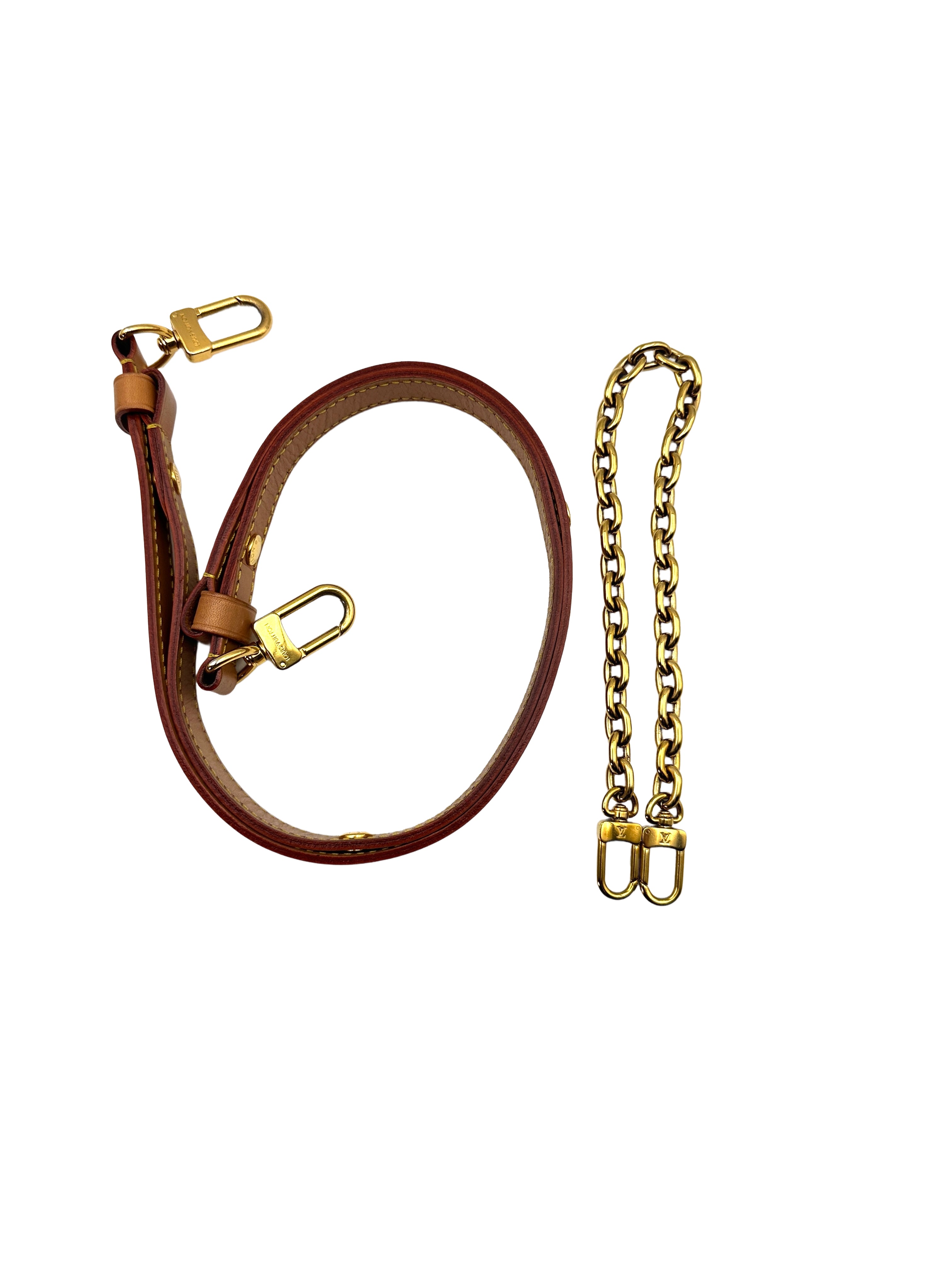 Louis Vuitton Loop Brown Monogram Leather Chain Shoulder Bag LV1932