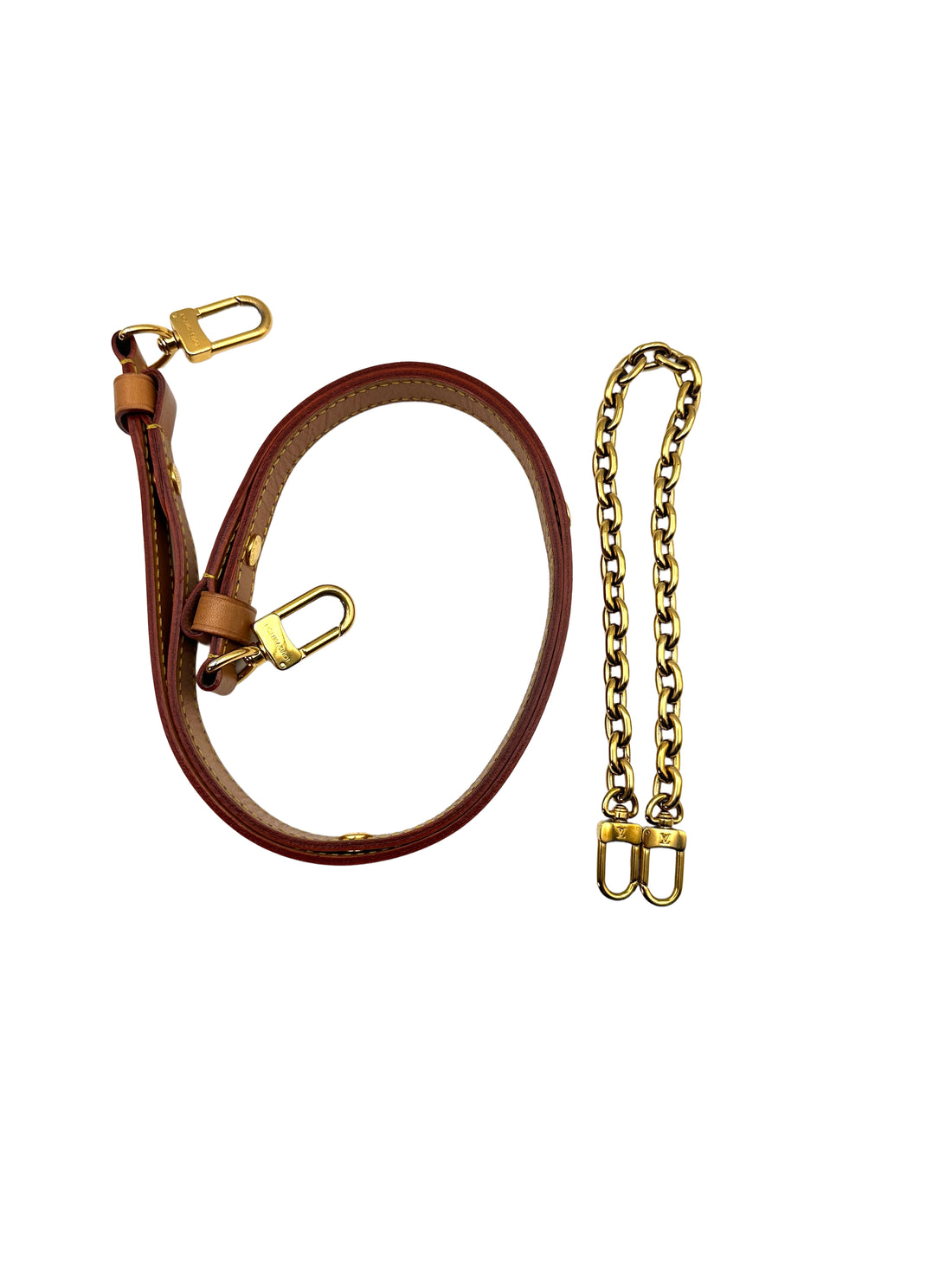 Louis Vuitton Loop Brown Monogram Leather Chain Shoulder Bag LV1932