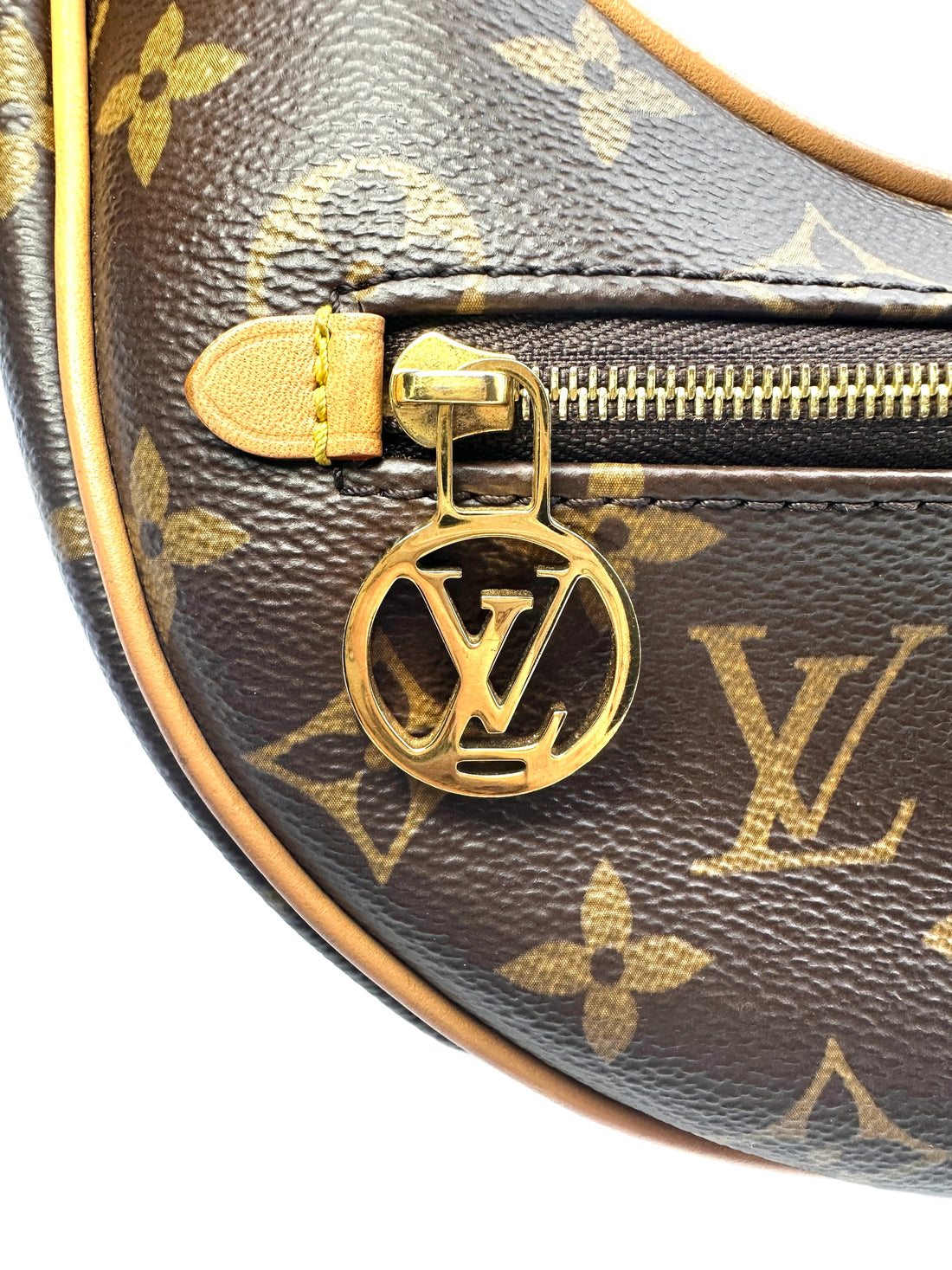Louis Vuitton Loop Brown Monogram Leather Chain Shoulder Bag LV1932