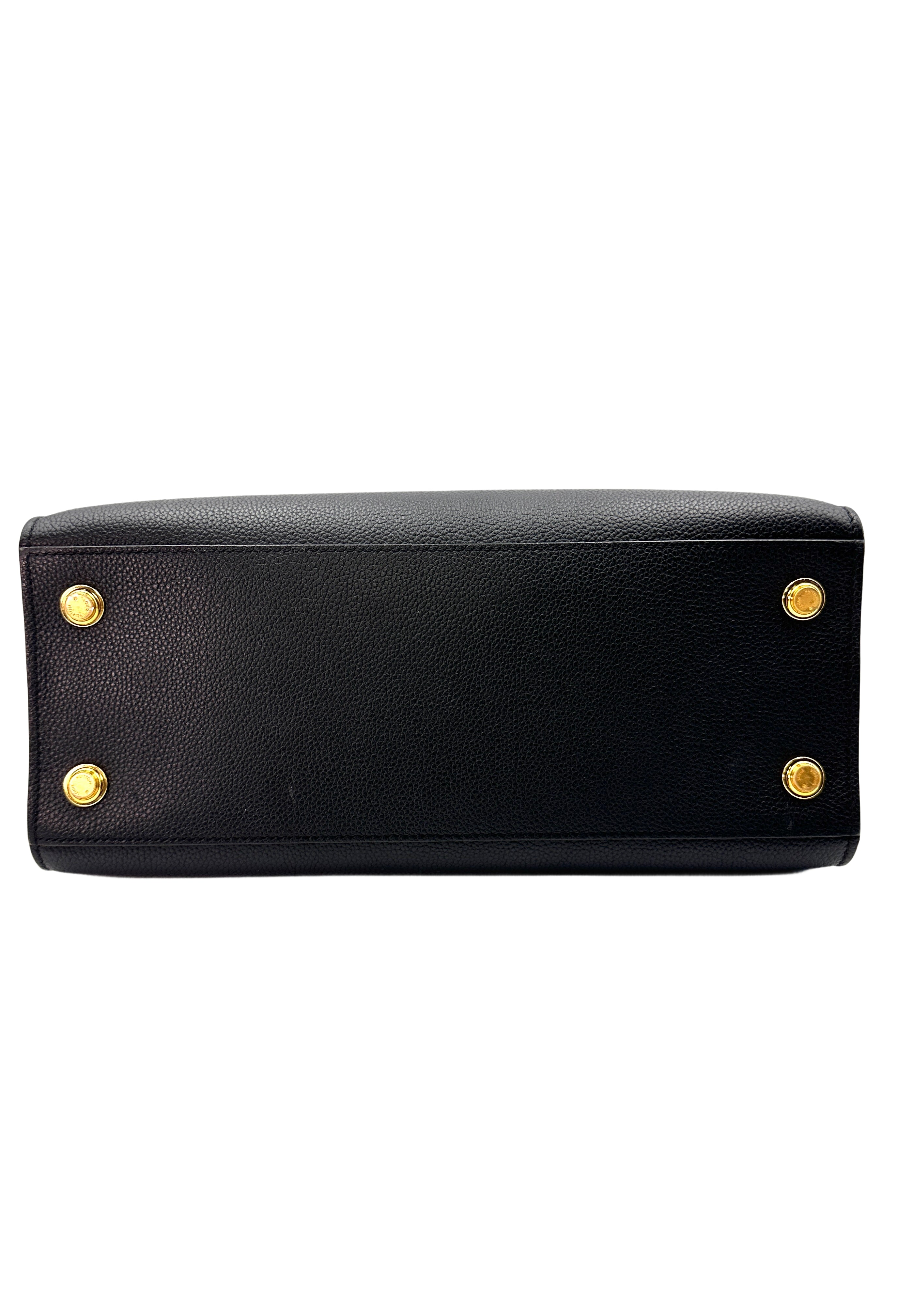 Louis Vuitton City Steamer MM Black Leather Handle Bag LV1933