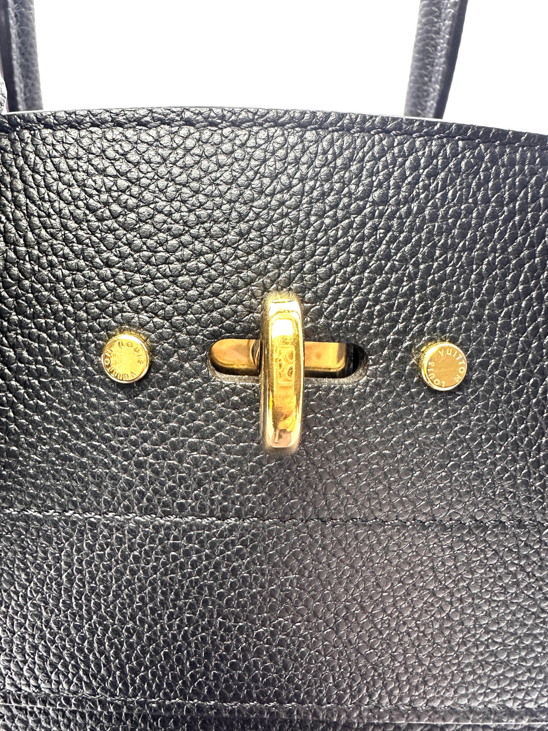 Louis Vuitton City Steamer MM Black Leather Handle Bag LV1933