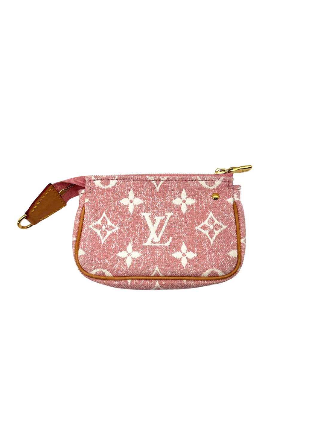 Louis Vuitton Pink Monogram Denim Micro Pochette Accessories LV1931