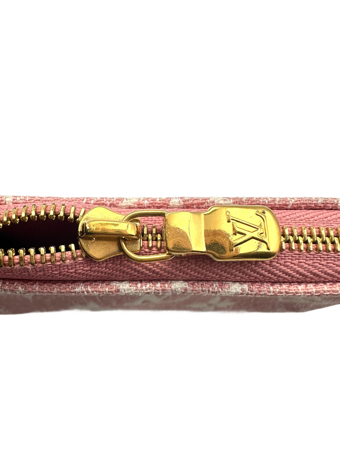 Louis Vuitton Pink Monogram Denim Micro Pochette Accessories LV1931